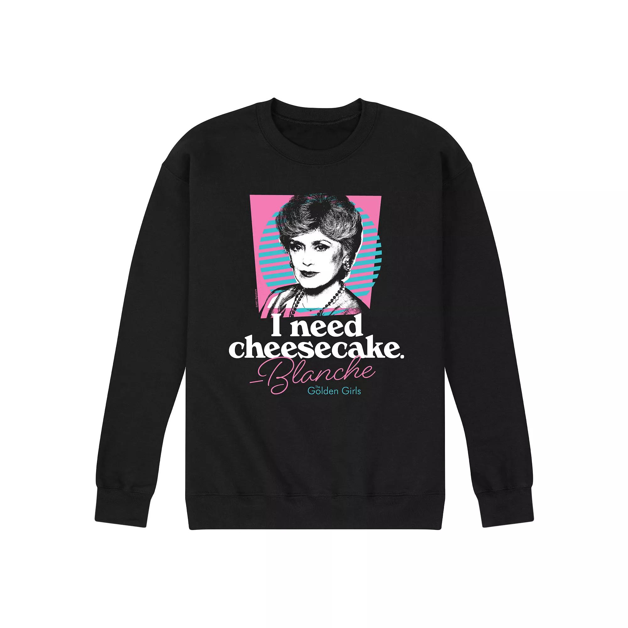 Men's Golden Girls Need Cheesecake Sweatshirt,  Product Image
