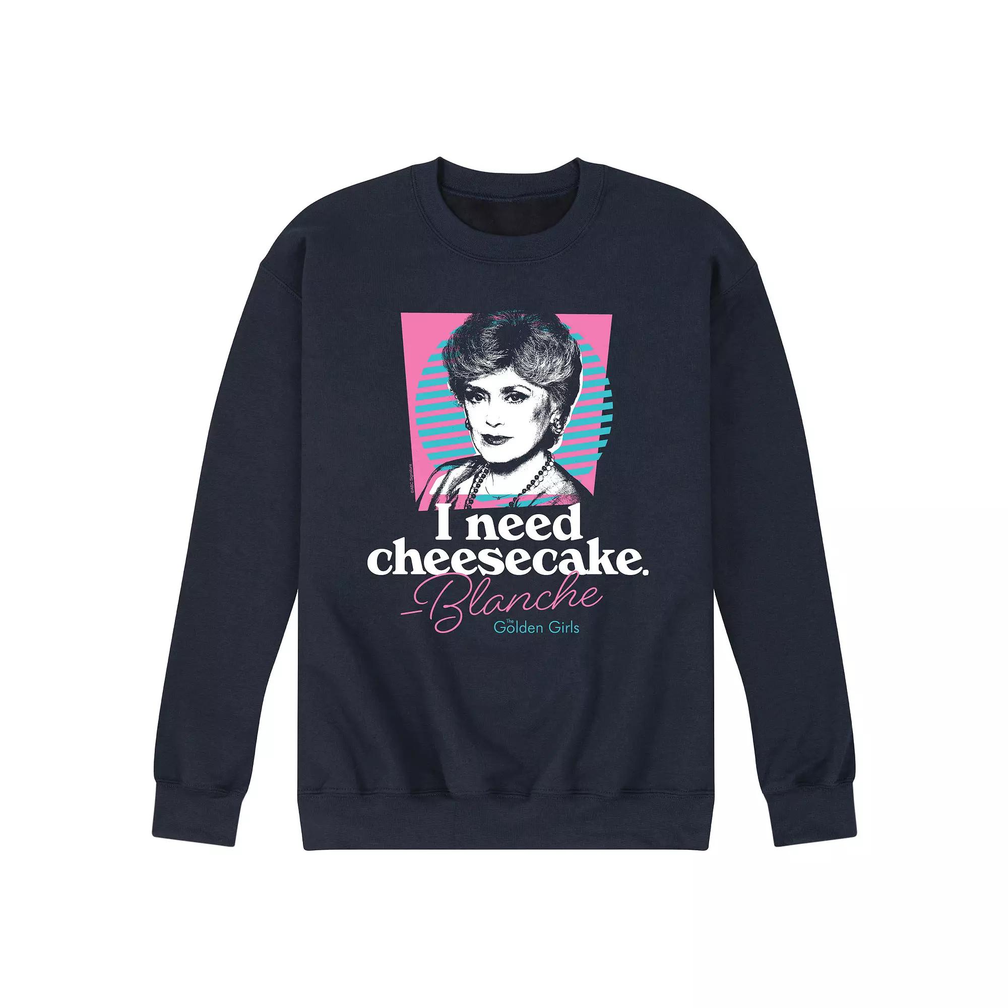 Men's Golden Girls Need Cheesecake Sweatshirt,  Product Image