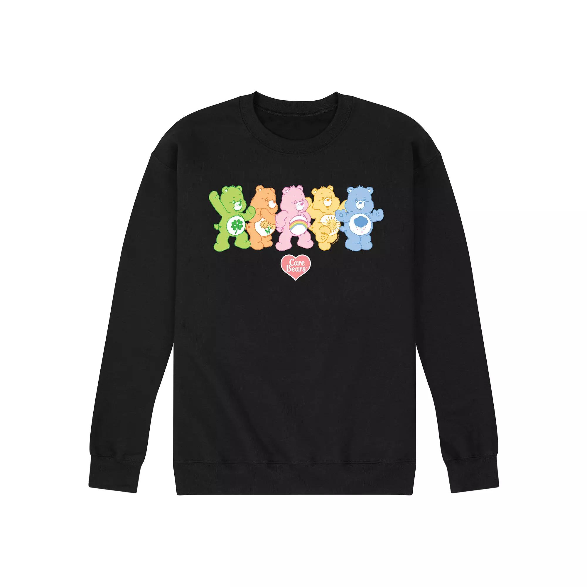 Men's Care Bears Lineup Fleece Sweatshirt,  Product Image
