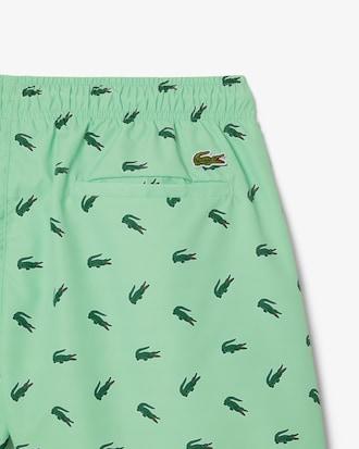 Crocodile Print Swim Trunks Product Image