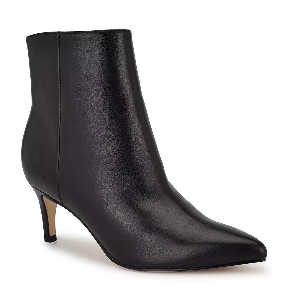 Nine West Sheeba Women's Pointed Toe Stiletto Heel Ankle Boots, Size: 7.5, Black Leather Product Image