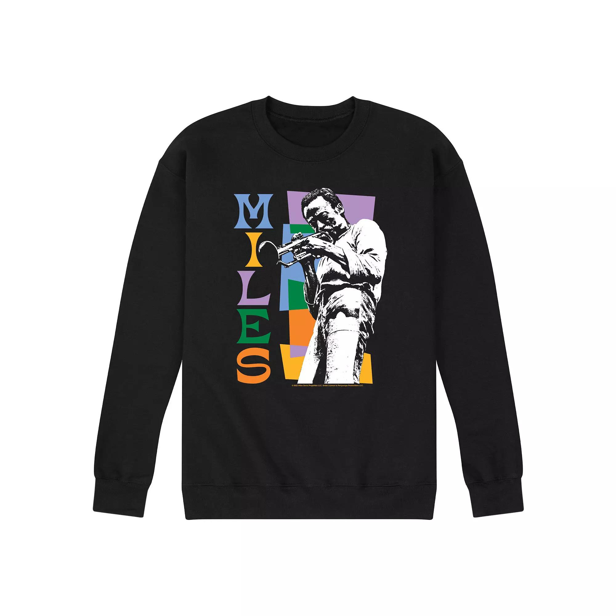 Men's Miles Davis Color Block Sweatshirt,  Product Image