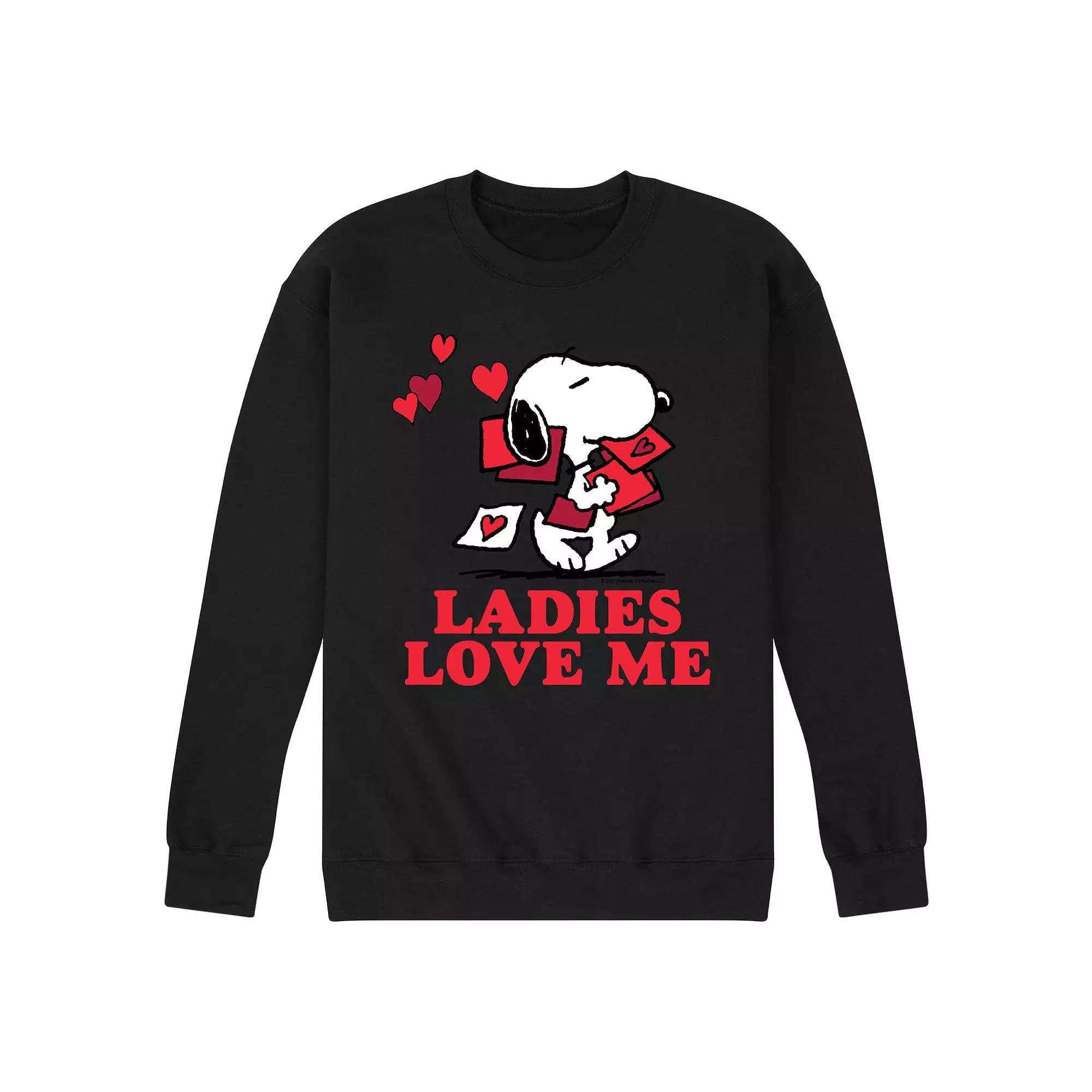 Men's Peanuts Ladies Love Me Sweatshirt,  Product Image