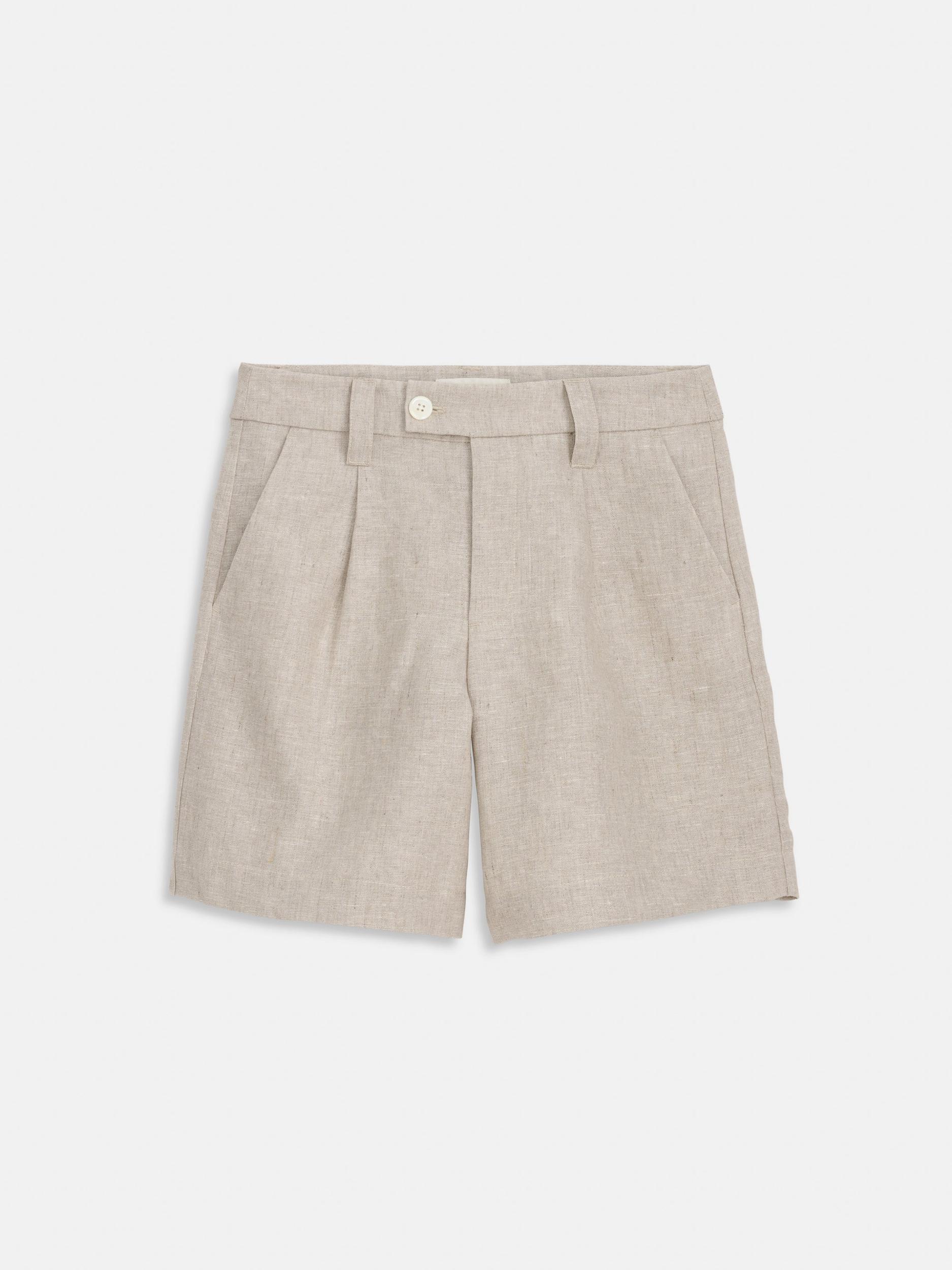 Luna Pleated Short In Flax Product Image