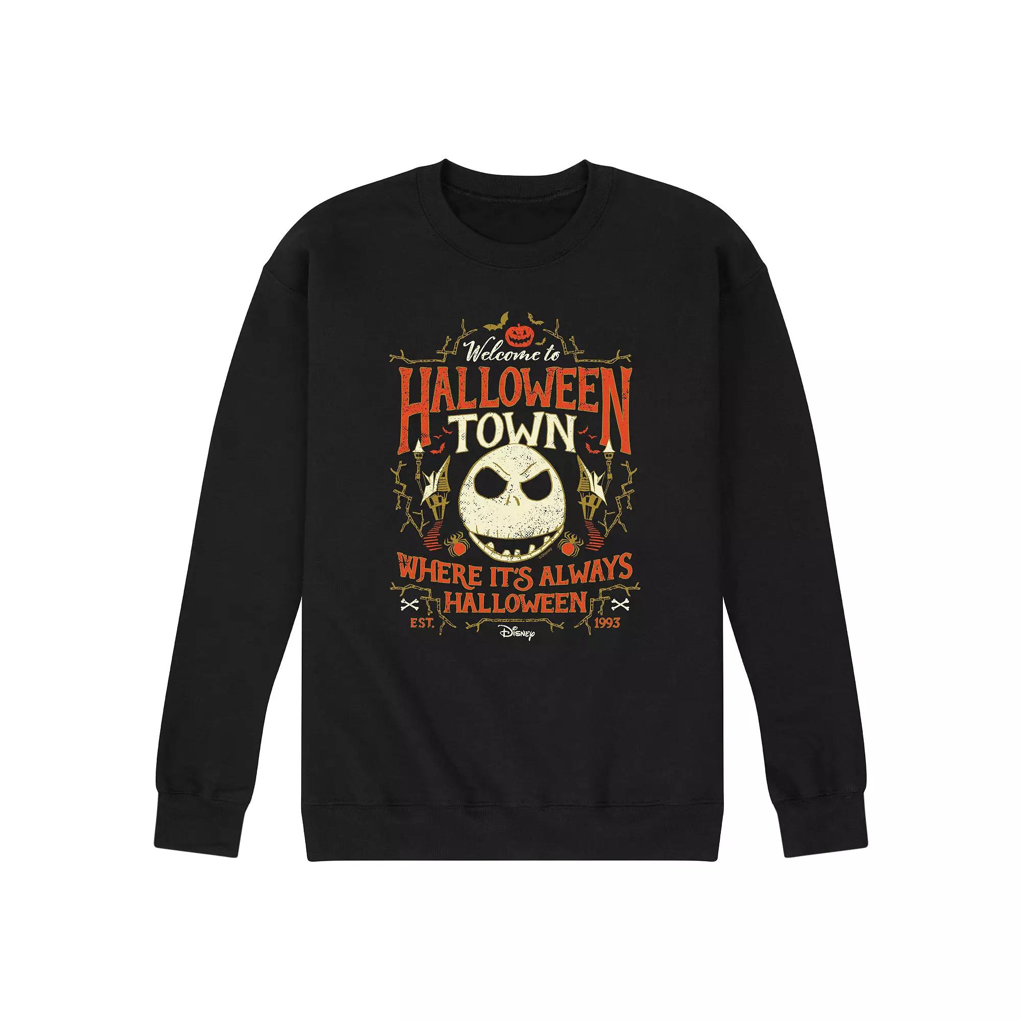 Disney's The Nightmare Before Christmas Men's Halloween Town Fleece Sweatshirt,  Product Image
