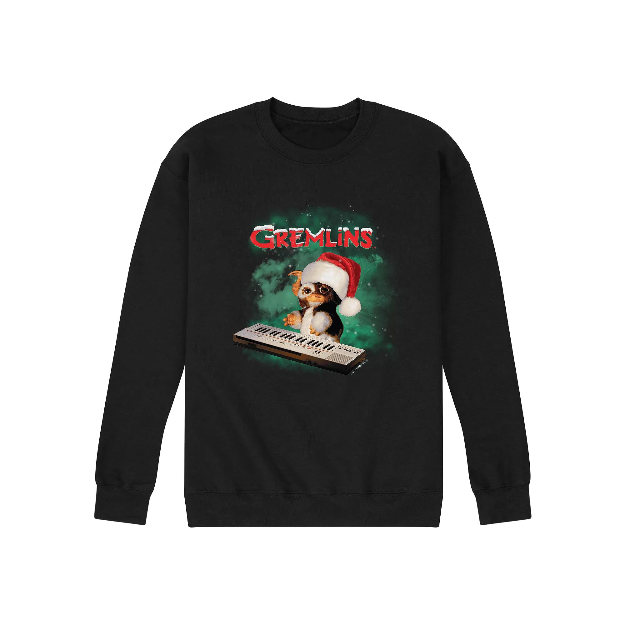 Men's Gremlins Gizmo Holiday Fleece Sweatshirt,  Product Image
