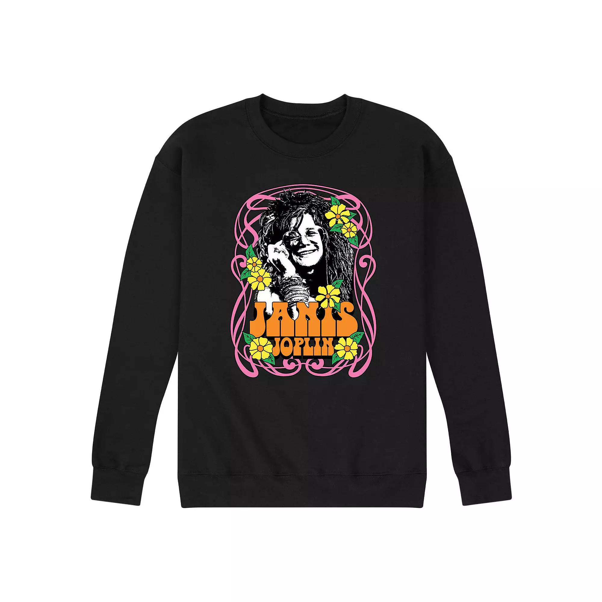 Men's Janis Joplin Flowers Sweatshirt,  Product Image