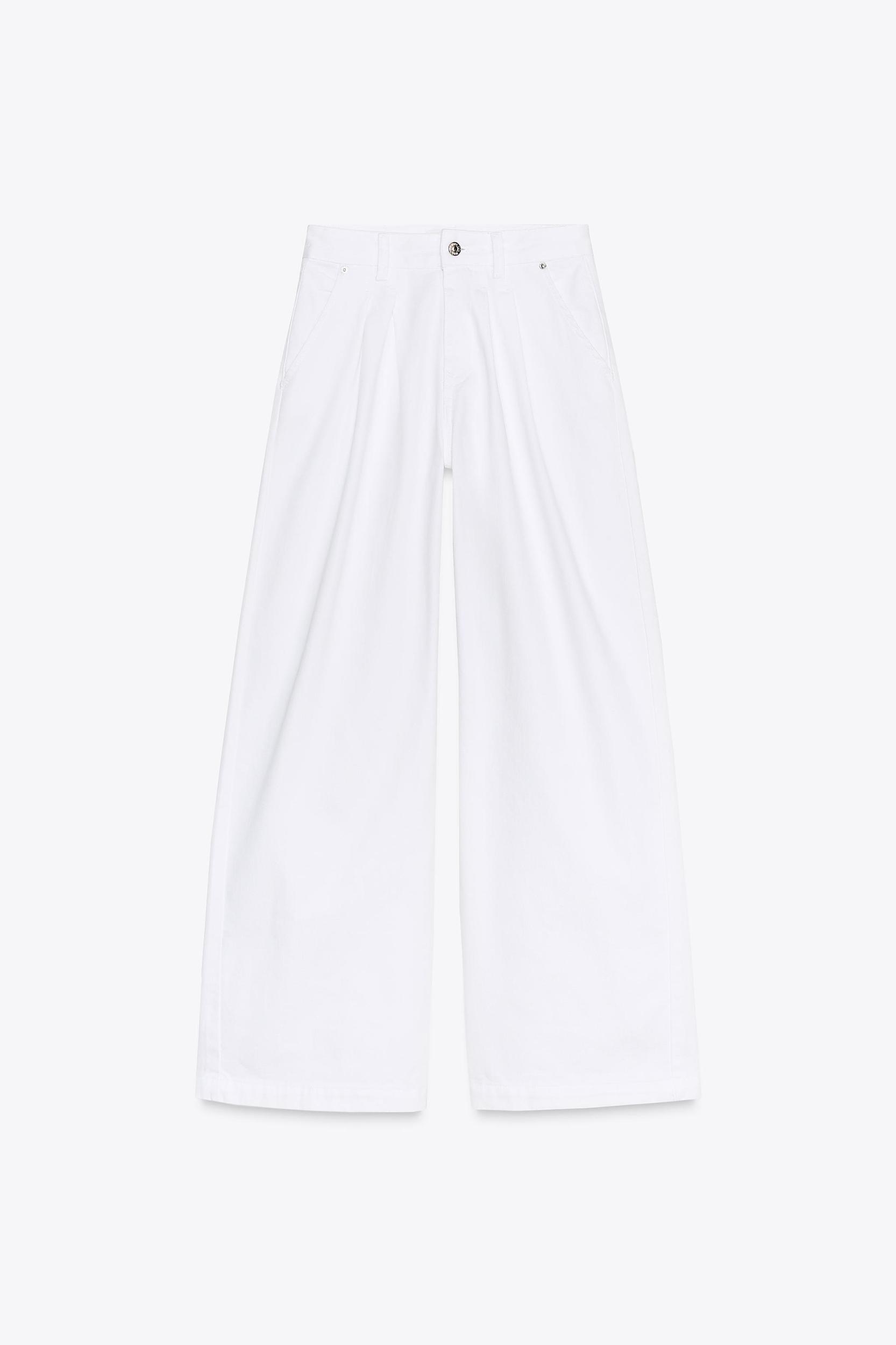 Z1975 MID RISE WIDE LEG PLEATED JEANS Product Image