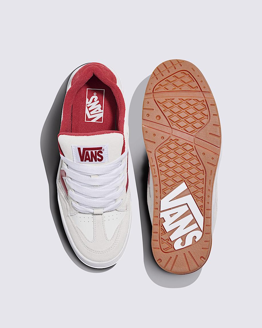 Upland Shoe in White / Sun-Dried Tomato Red| Vans US Product Image