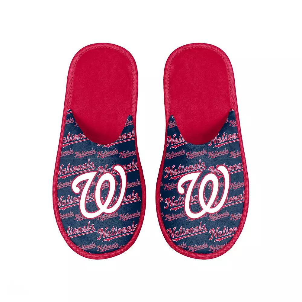 Men's FOCO Washington Nationals Scuff Logo Slide Slippers,  Product Image