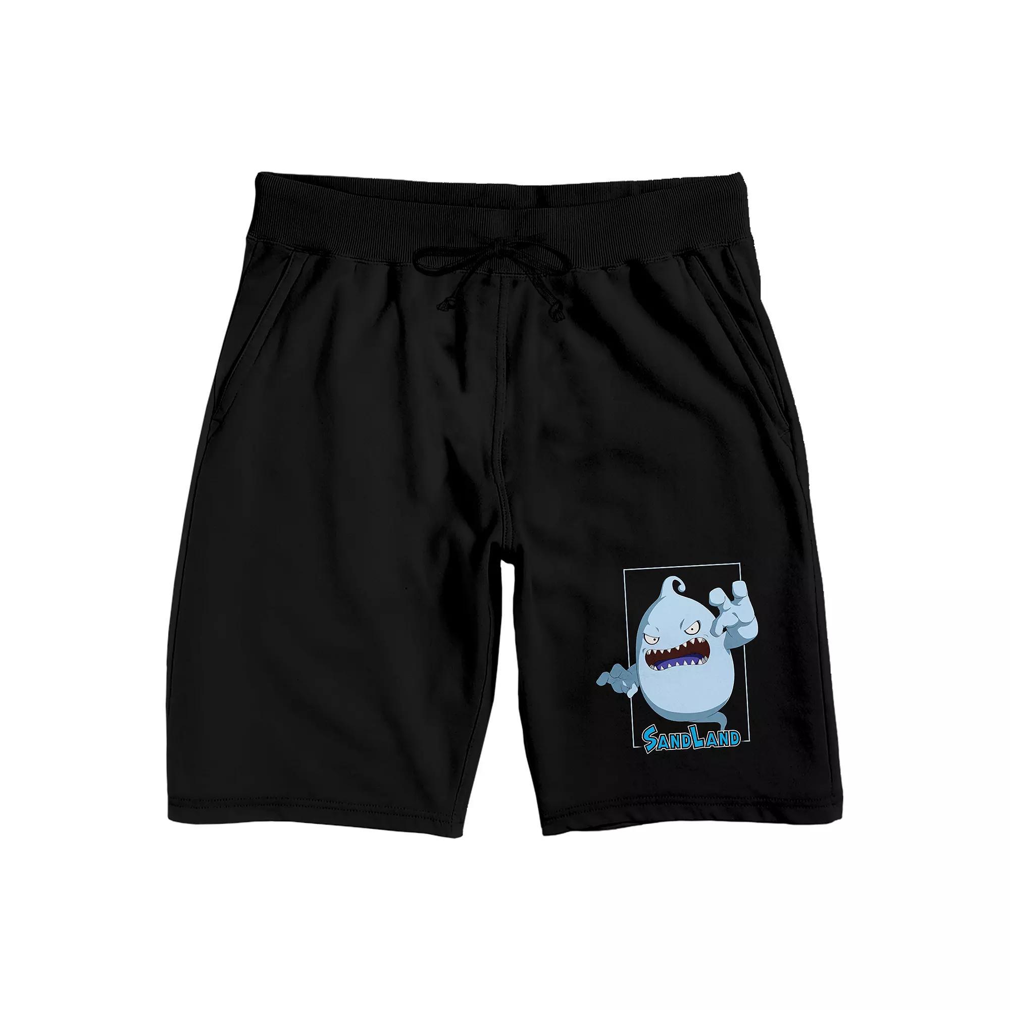 Men's Sand Land Blue Ghost Pajama Shorts, Size: Small, Black Product Image