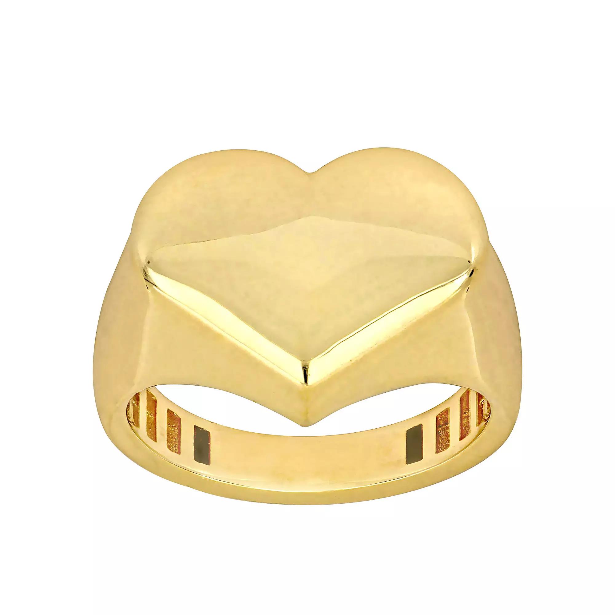 Stella Grace 14k Gold Heart Shape Ring, Women's, Size: 5 Product Image