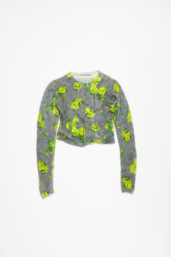 Layered mohair cardigan Product Image