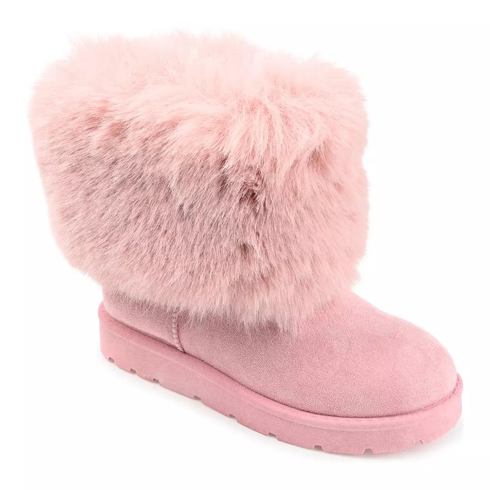 Journee Shanay Women's Faux-Fur Winter Boots,  Product Image