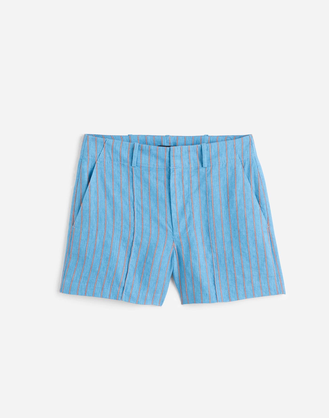 Pintucked Shorts in 100% Linen Product Image