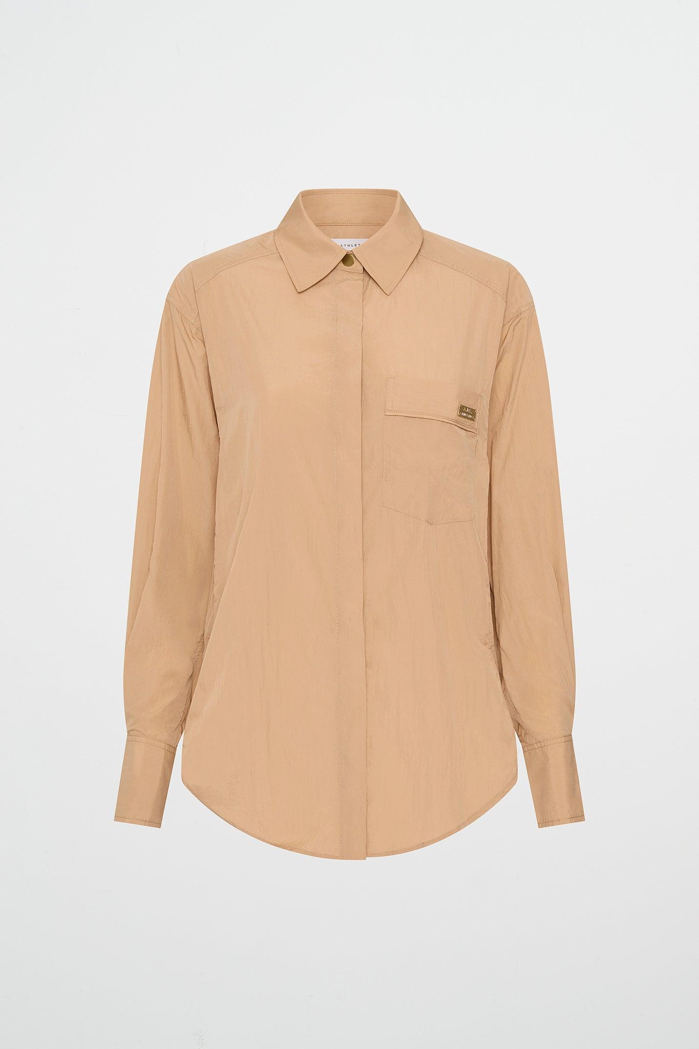 Side Split Windbreaker Shirt 406 Product Image