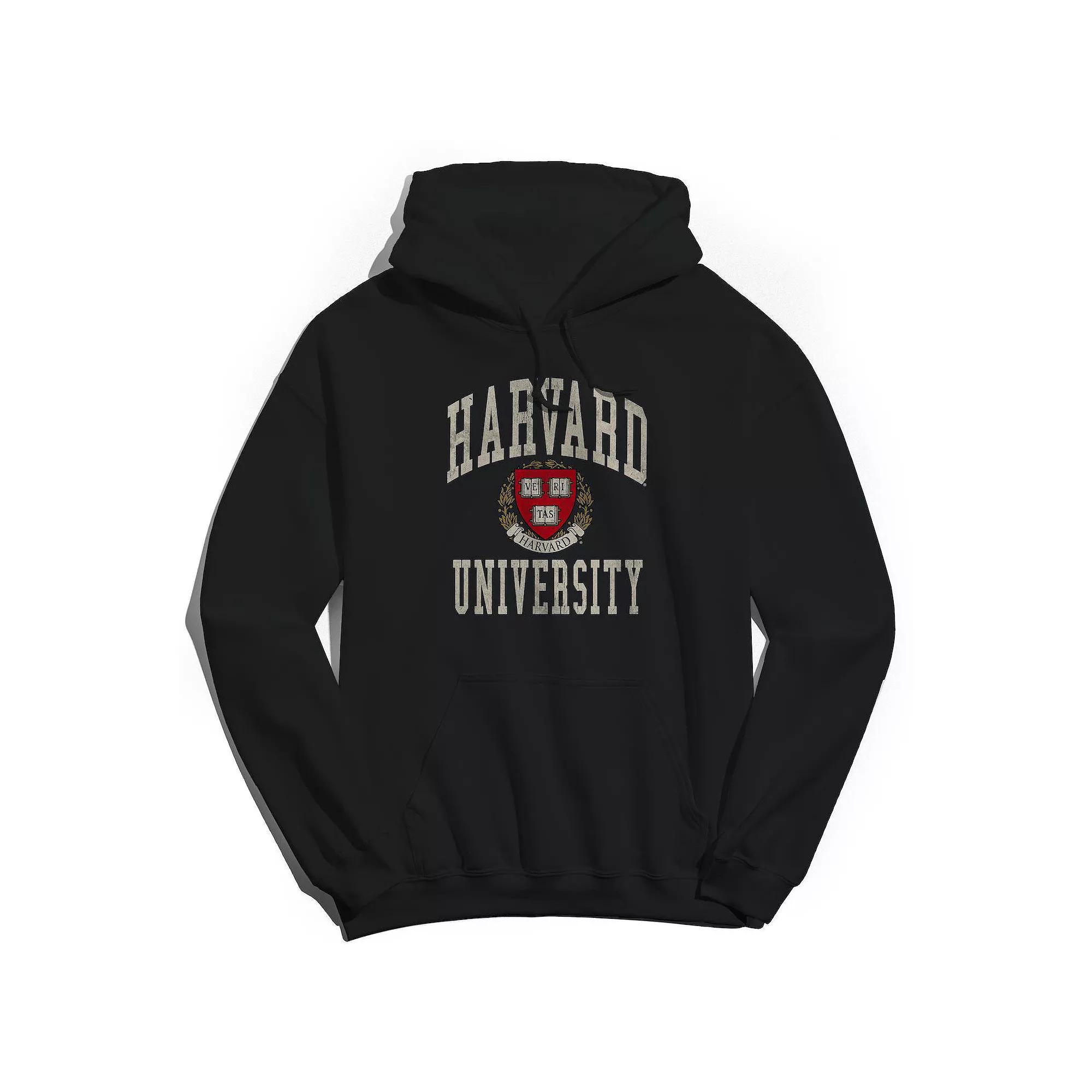 Men's Harvard University Veritas Graphic Hoodie, Size: XL, Black Product Image