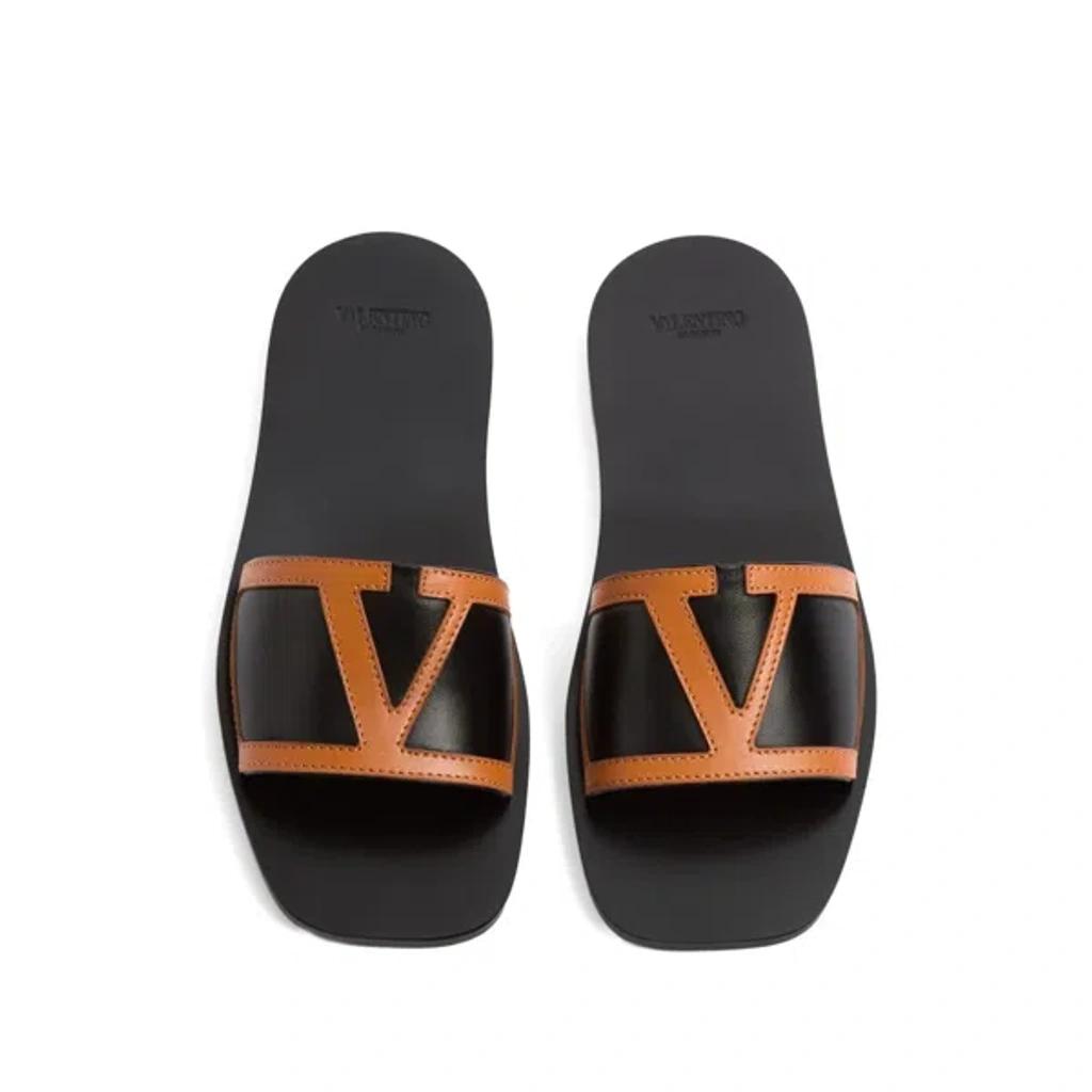 VALENTINO GARAVANI Viva Superstar Slide Sandal In Nappa Leather In Black Product Image