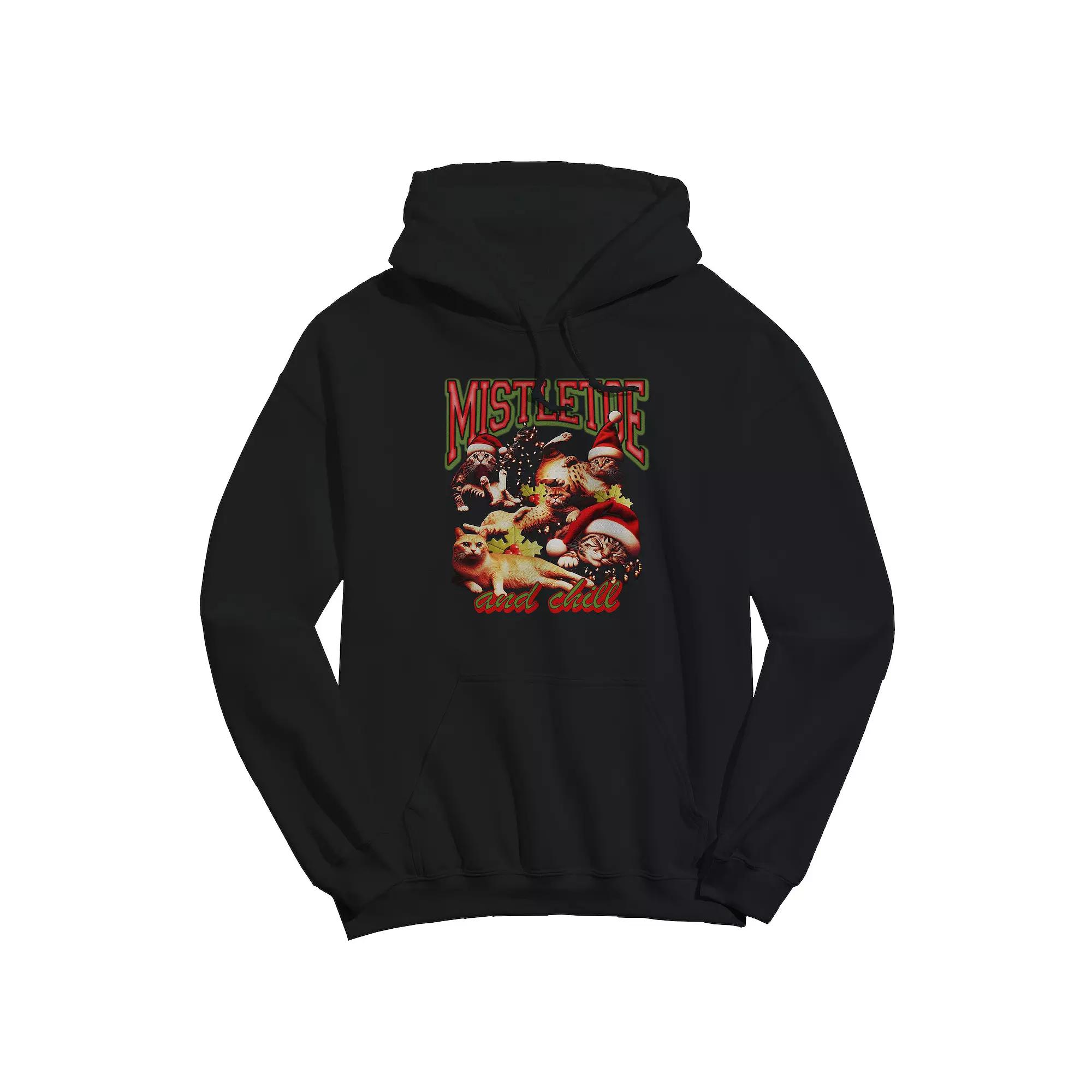 Men's COLAB89 Mistletoe and Chill Christmas Graphic Hoodie, Adult Unisex,  Product Image