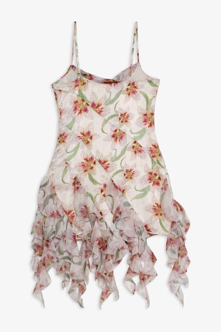 Sunrise Lily Beaded Mini Dress — Cream Product Image