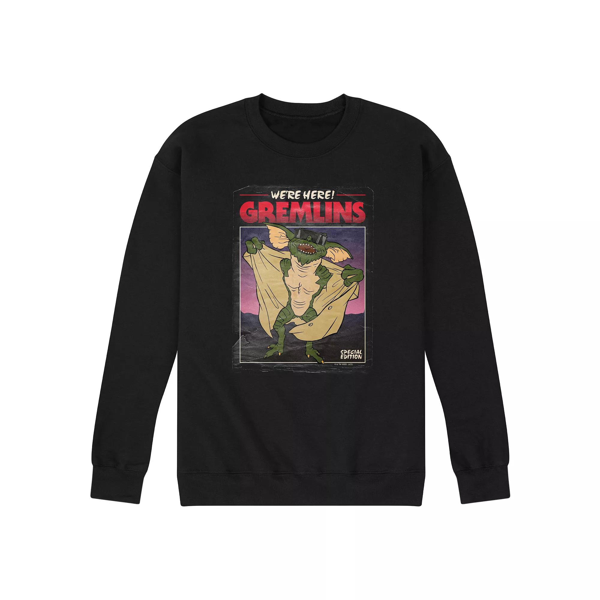 Men's Gremlins Movie Poster Fleece Sweatshirt,  Product Image