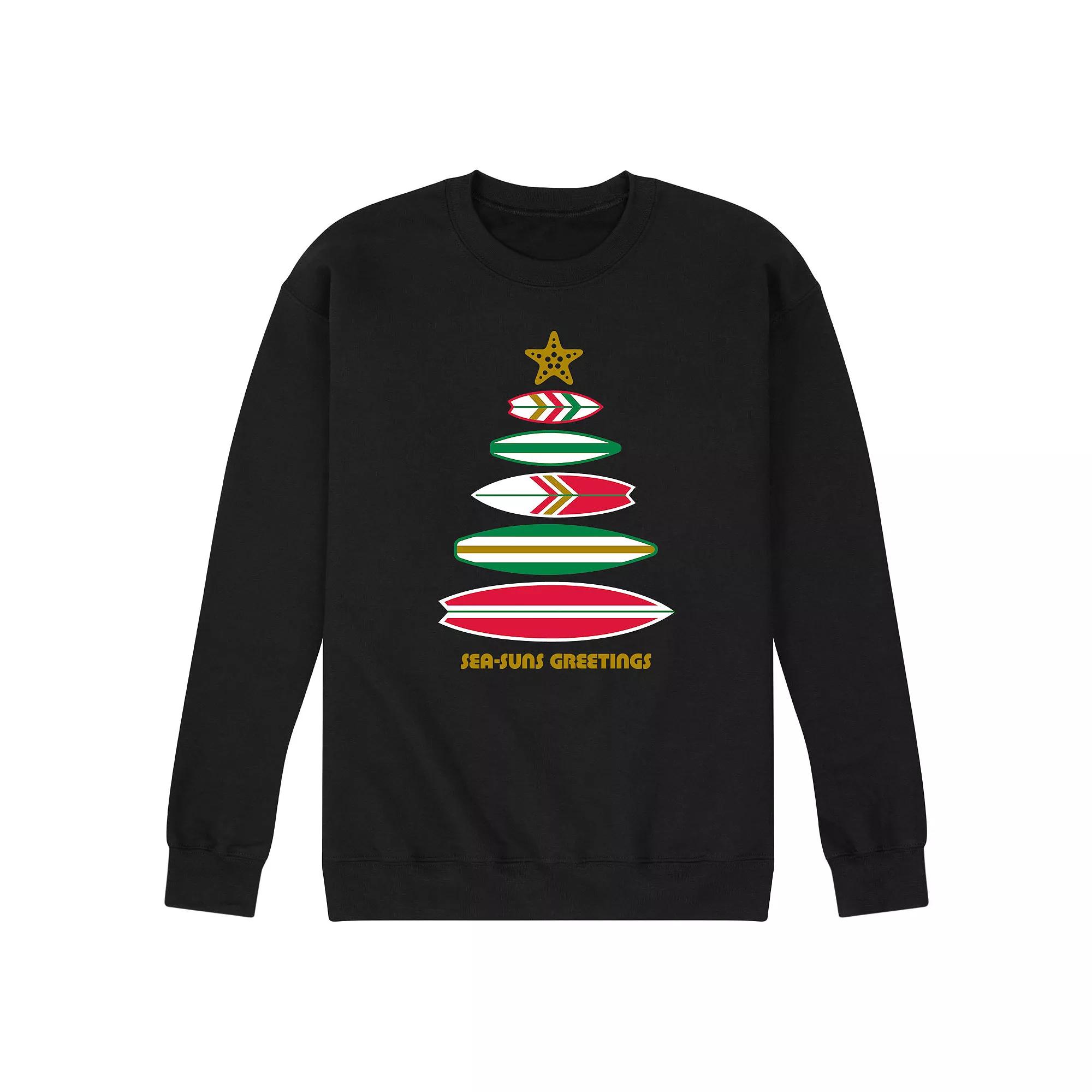 Men's Guitar Diagram Graphic Fleece Sweatshirt,  Product Image