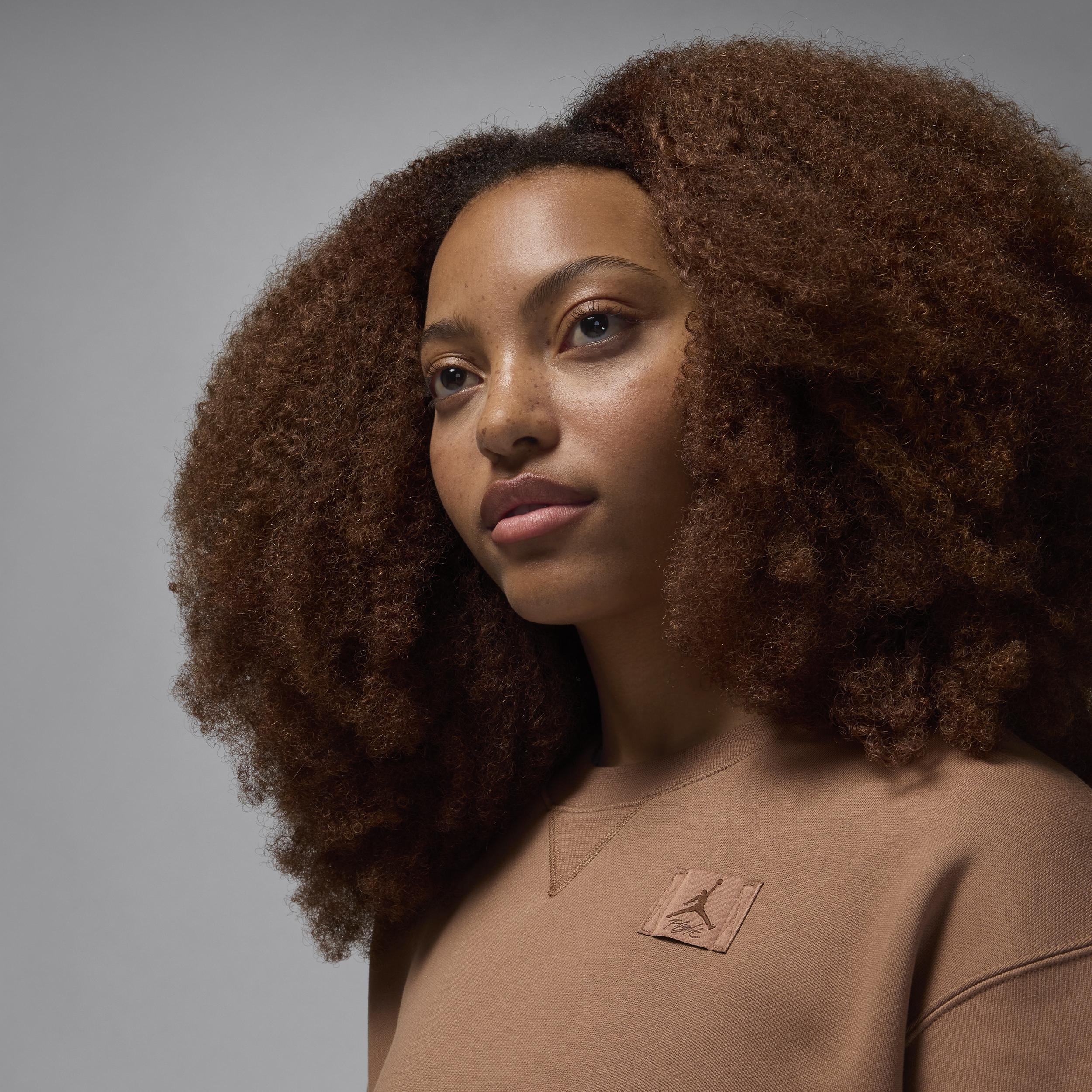 Women's Jordan Flight Fleece Crew-Neck Sweatshirt Product Image