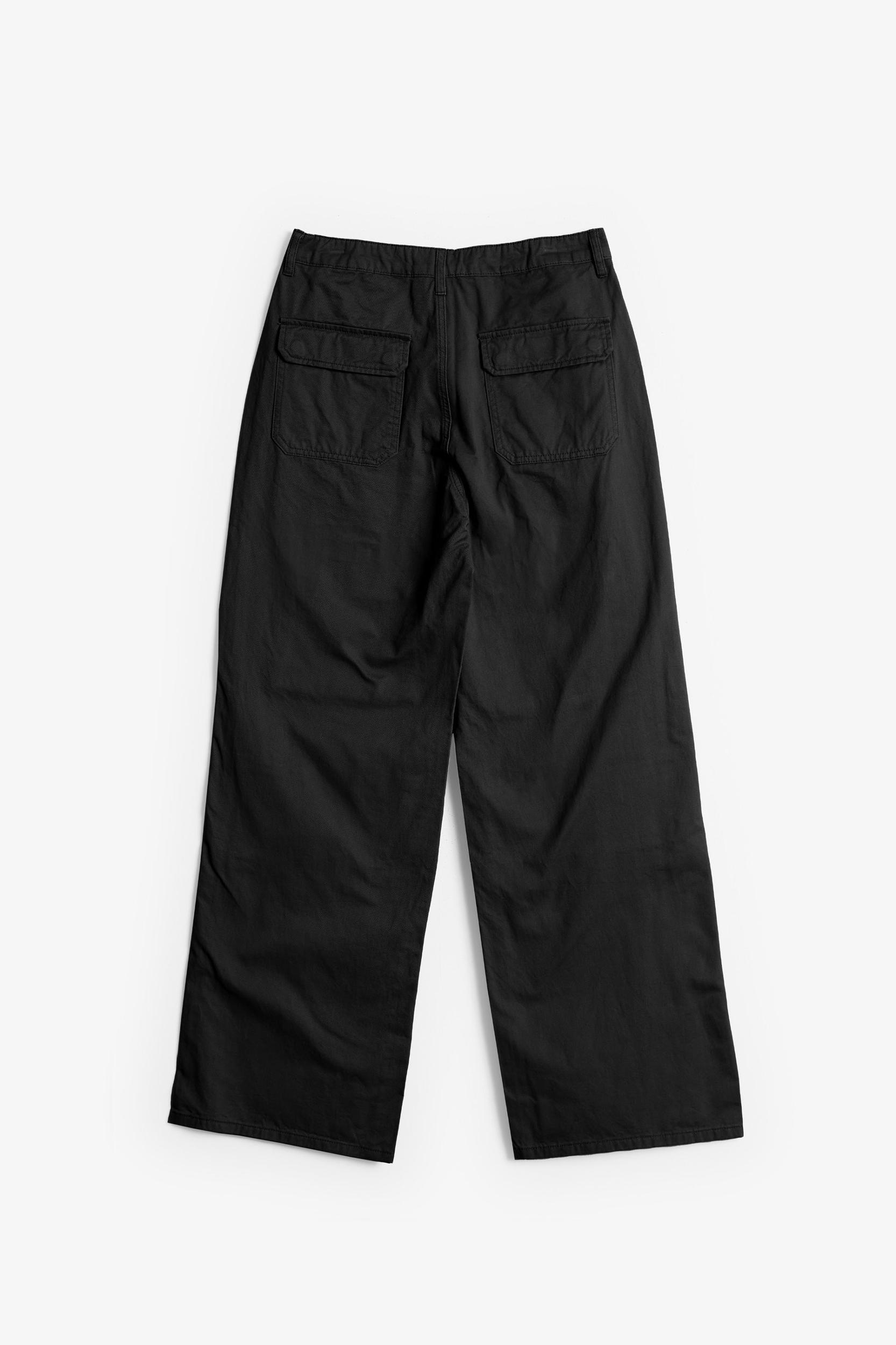 LWH Relaxed Baggy Cargo Pants - Black Product Image