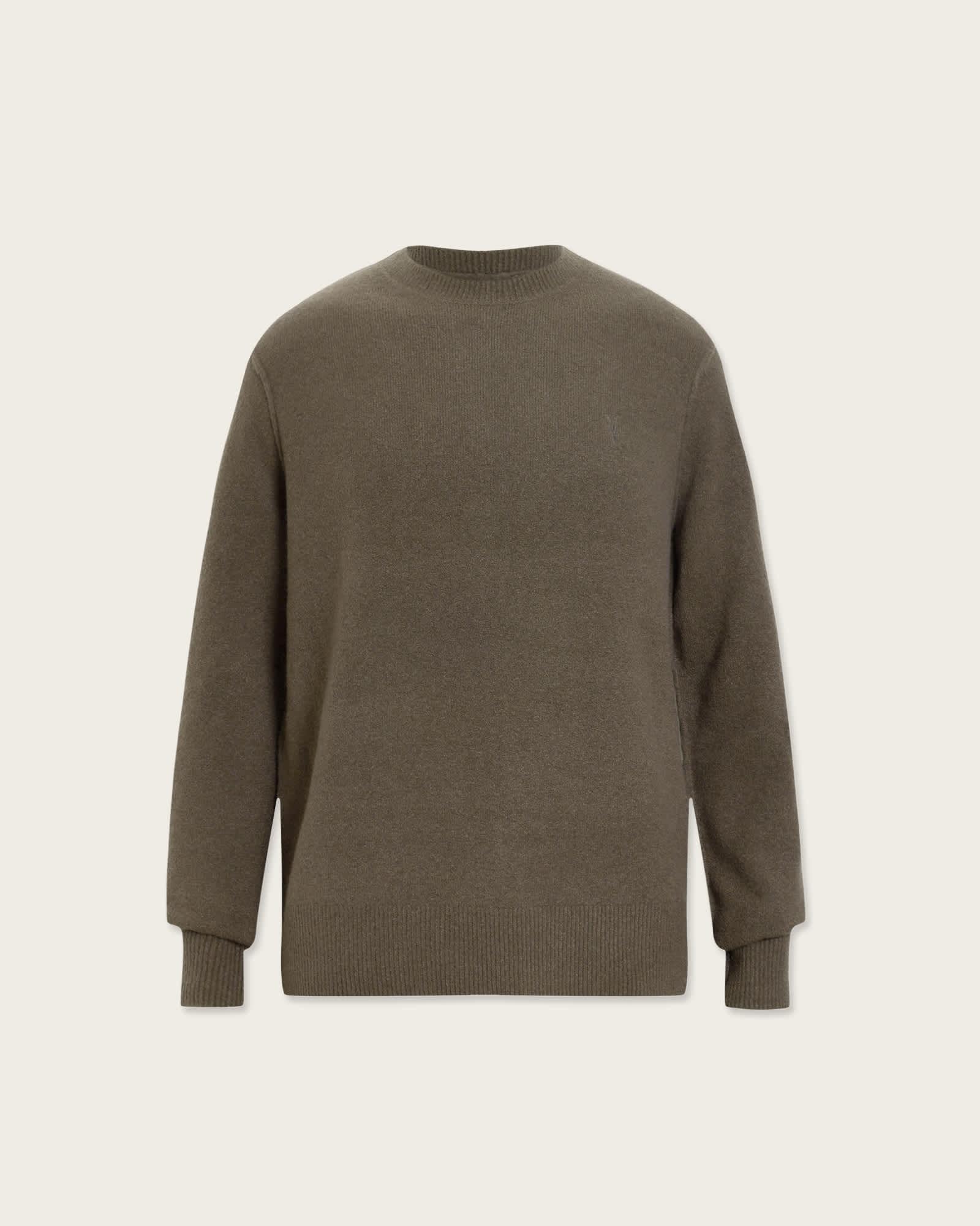Statten Ramskull Crew Neck Sweater DUSKY GREEN | ALLSAINTS US Product Image