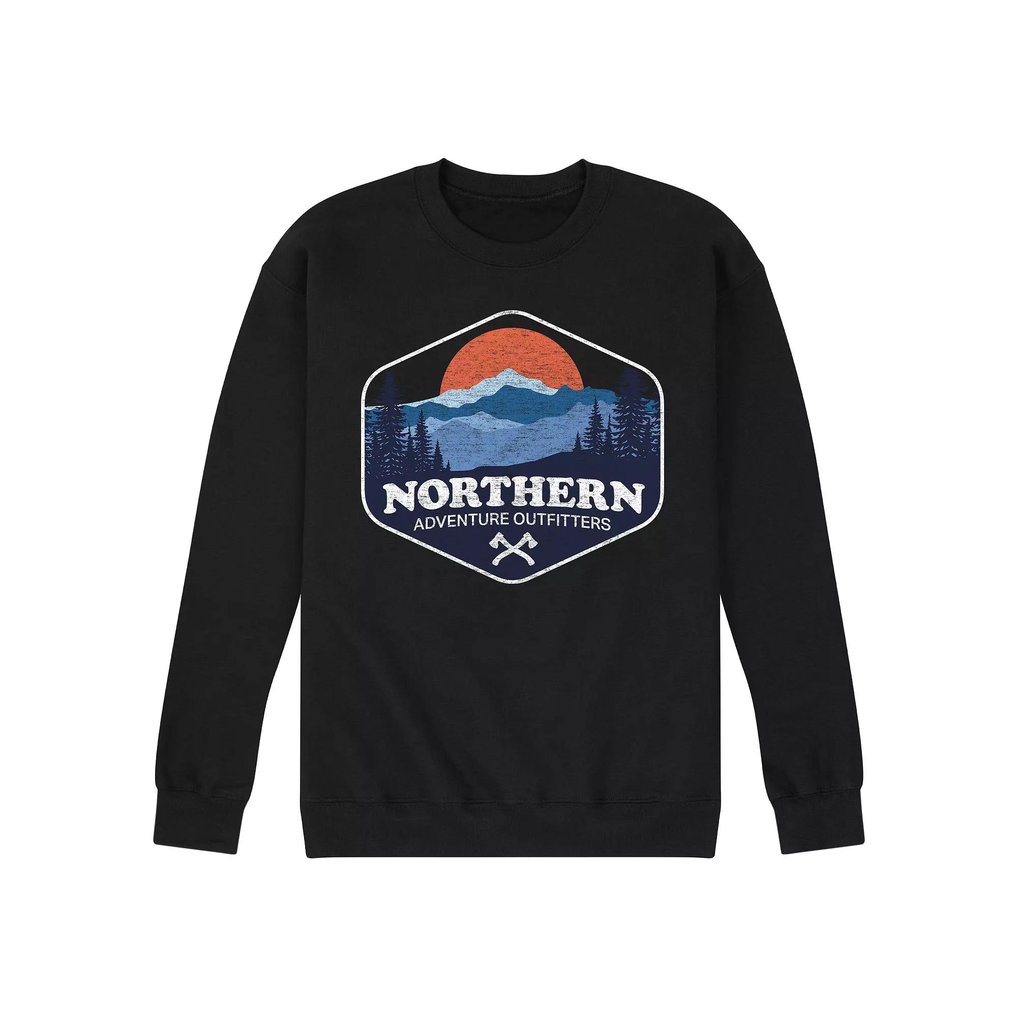 Men's Northern Adventure Graphic Sweatshirt,  Product Image