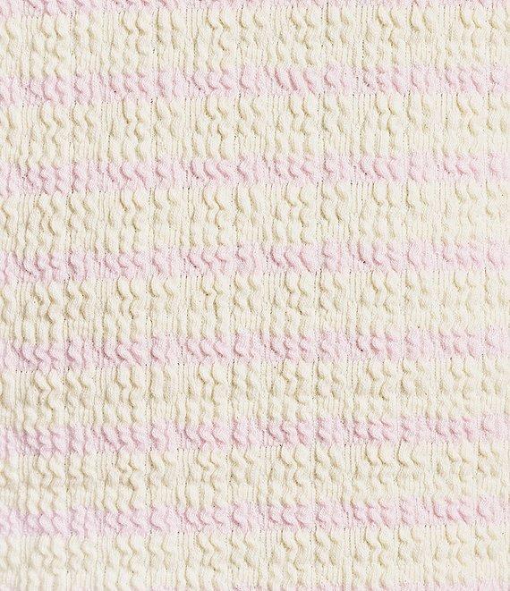 Moa Moa Striped Ruffle Sleeve Top Product Image