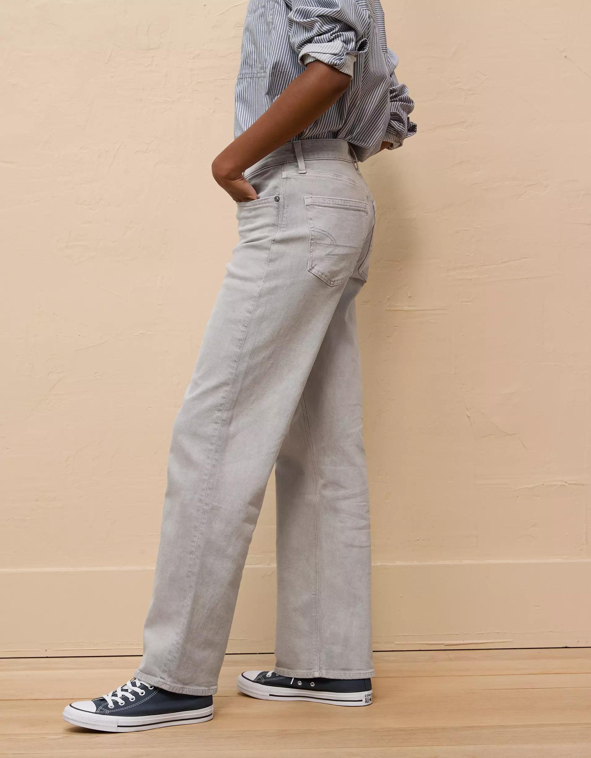 AE Stretch High-Waisted Stovepipe Jean Product Image