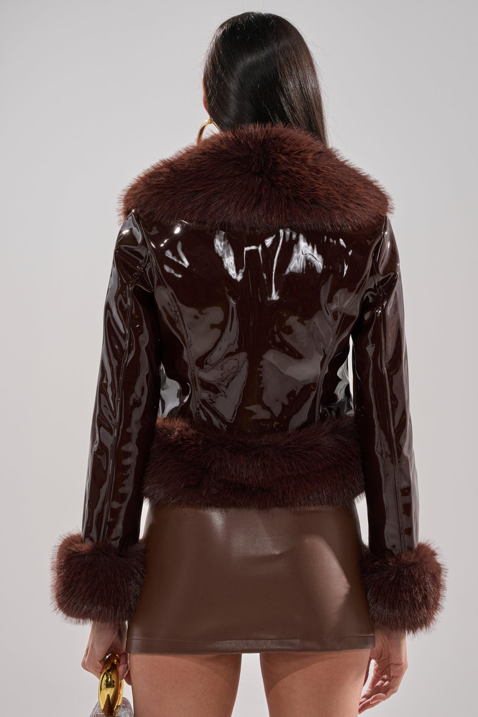 LUNNA FUR TRIM MOTO IN PATENT Product Image