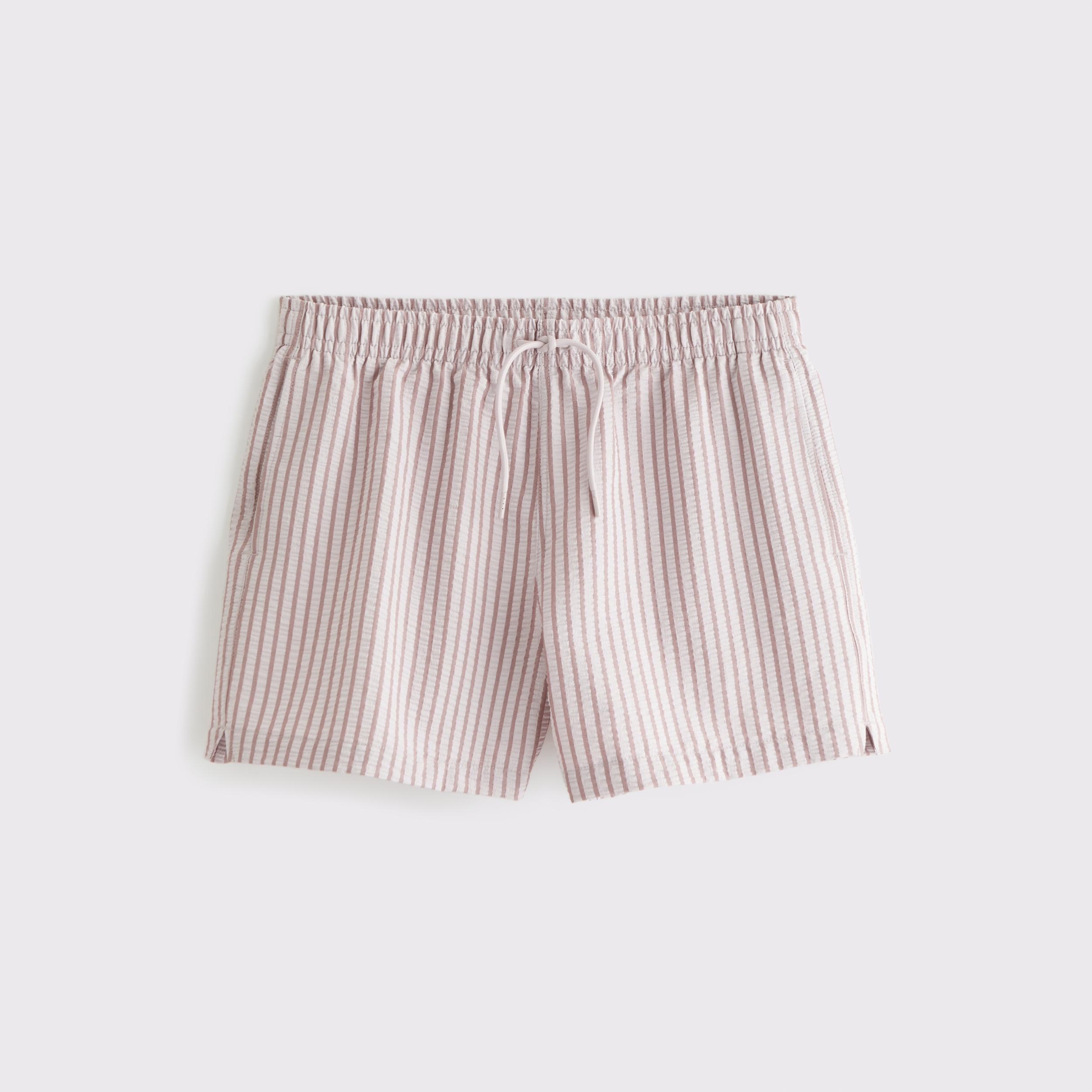 Pull-On Micro-Seersucker Swim Trunk Product Image