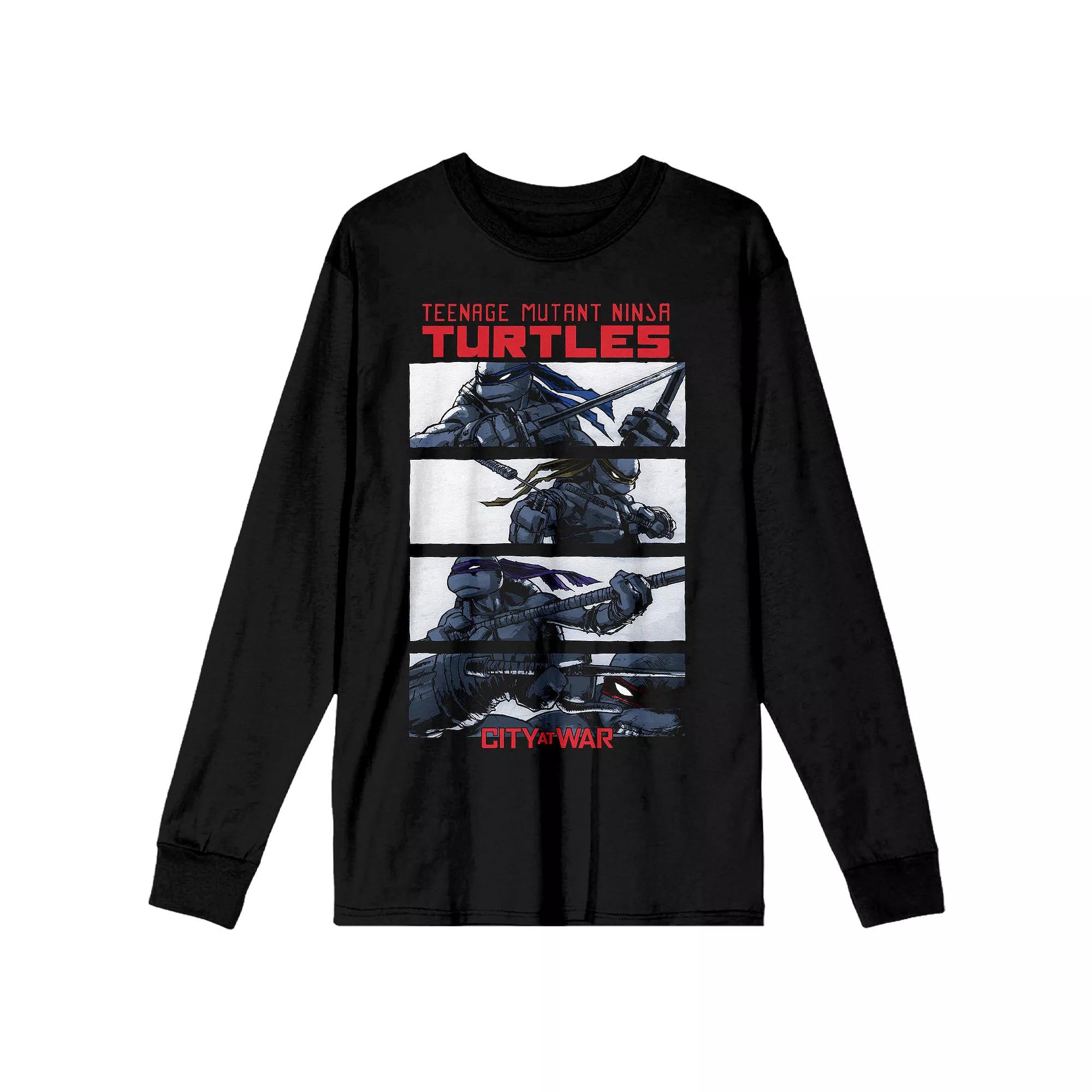 Men's Nickelodeon Teenage Mutant Ninja Turtles City At War Graphic Tee, Size: Small, Black Product Image