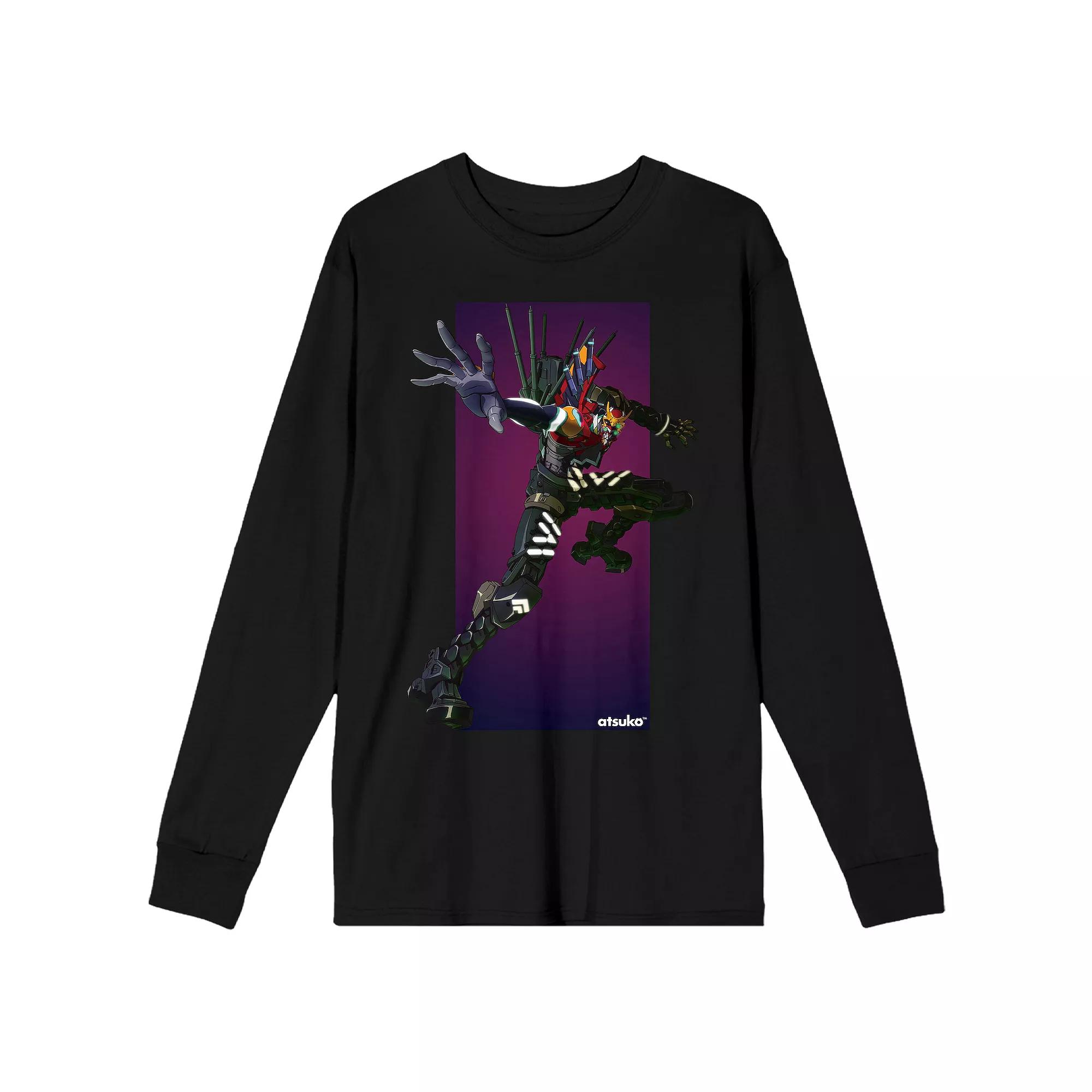 Men's DC Comics Metallic Batman Logo Long Sleeve Graphic Tee,  Product Image