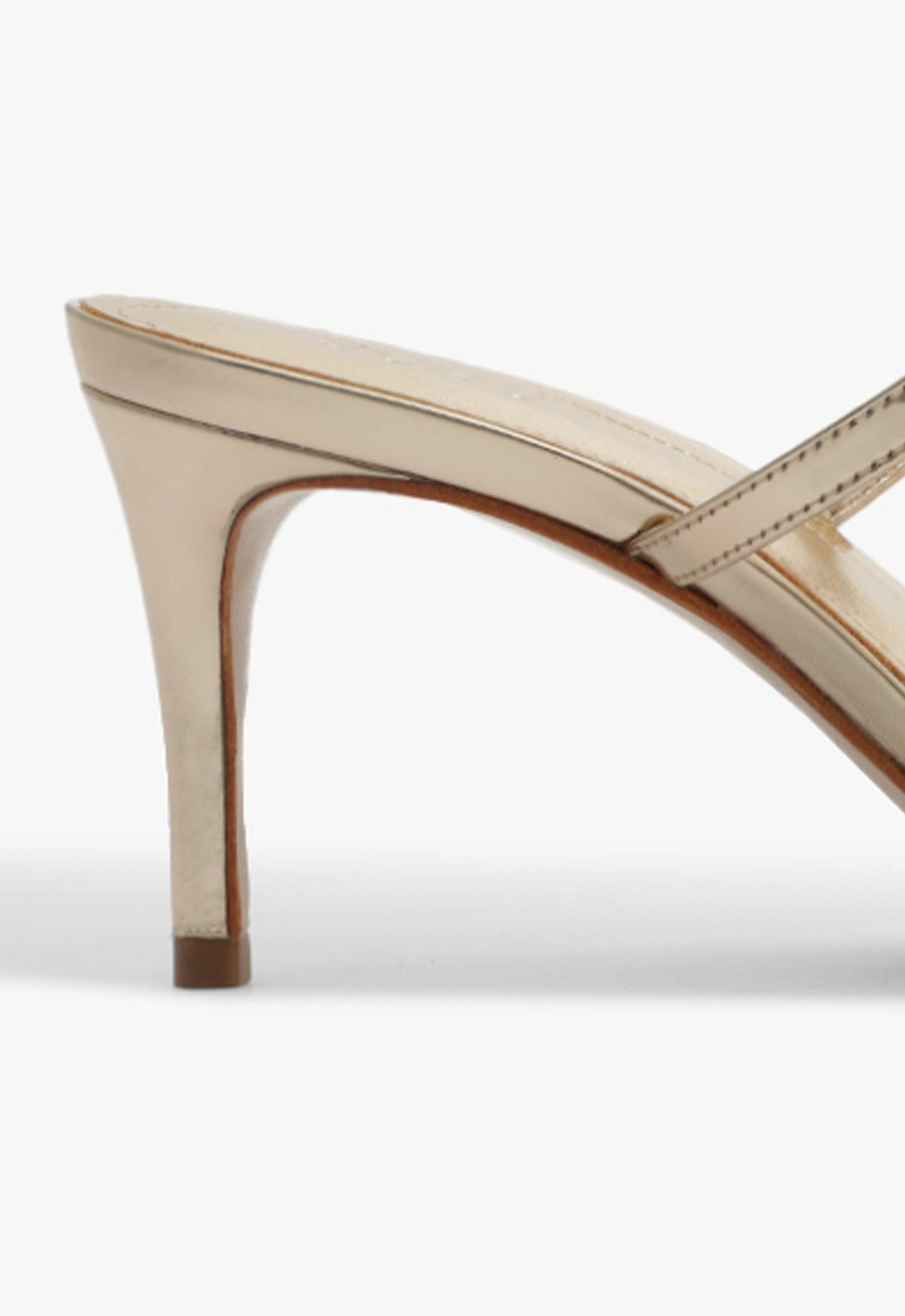 Jessica Mid Mule Metallic Sandal Product Image