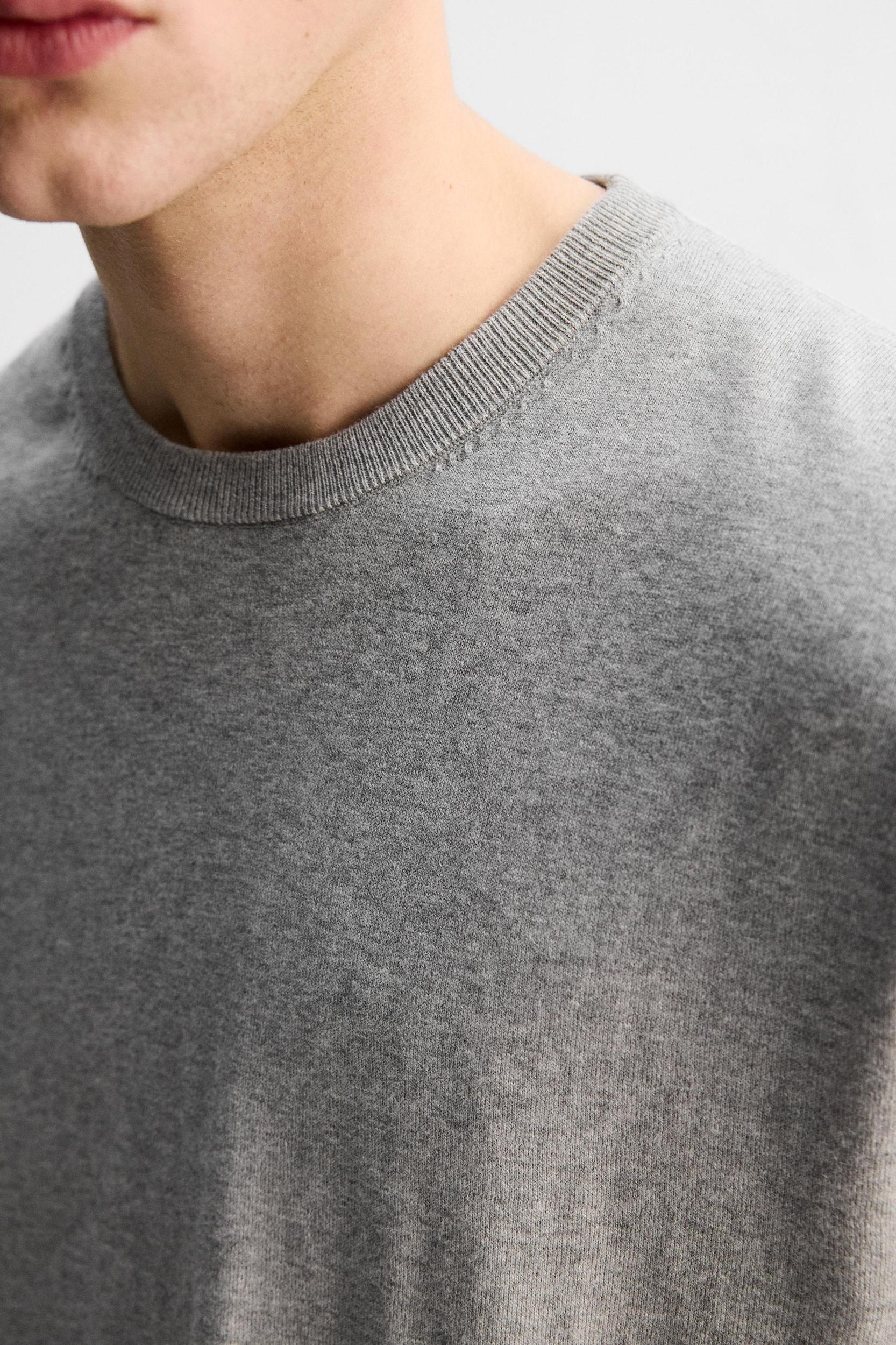 LIMITED EDITION COTTON BLEND KNIT T-SHIRT Product Image