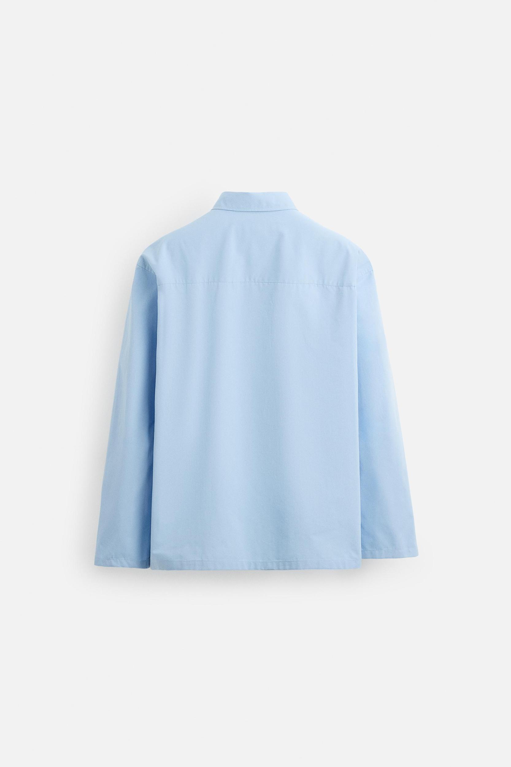 RELAXED FIT PLEATED SHIRT Product Image