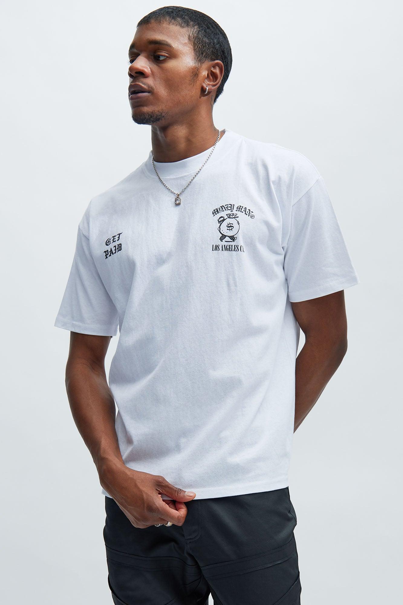 Money Man Oversized Short Sleeve Tee - White Product Image