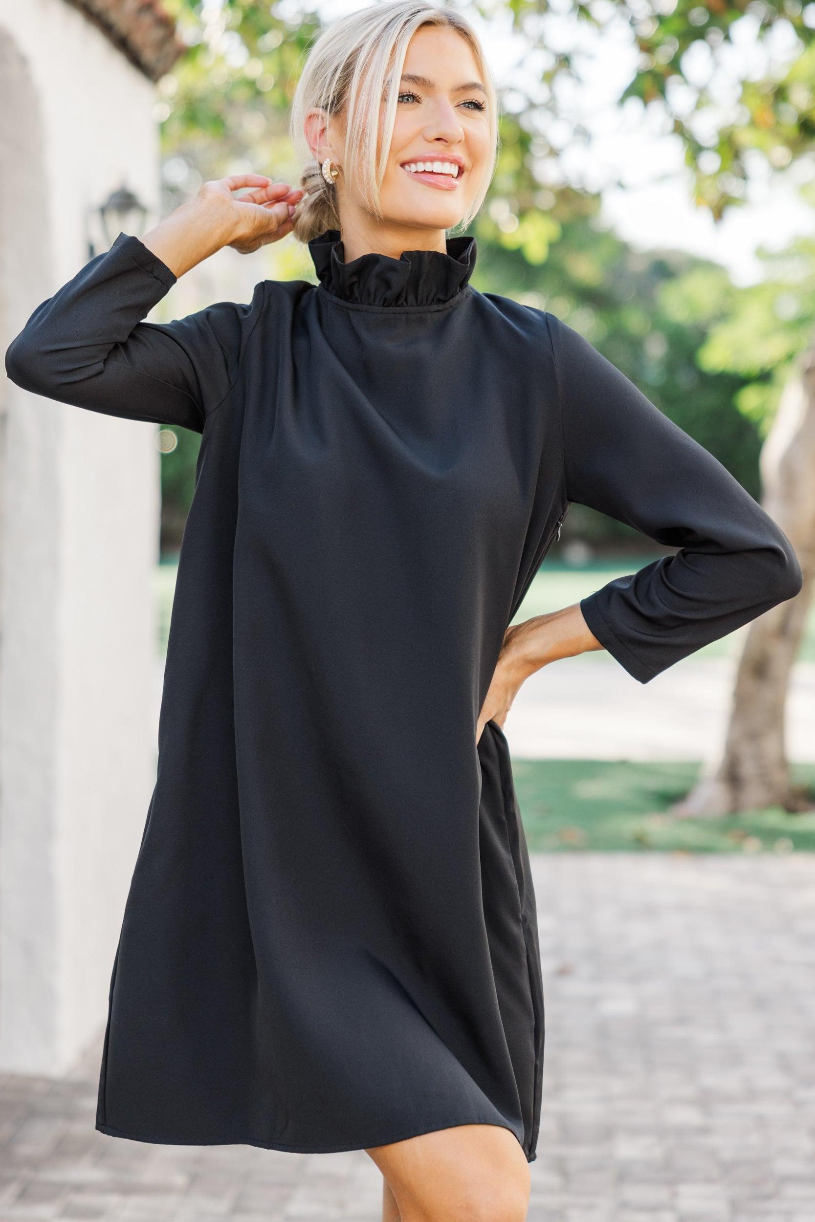 This Is It Black Swing Dress Female Product Image