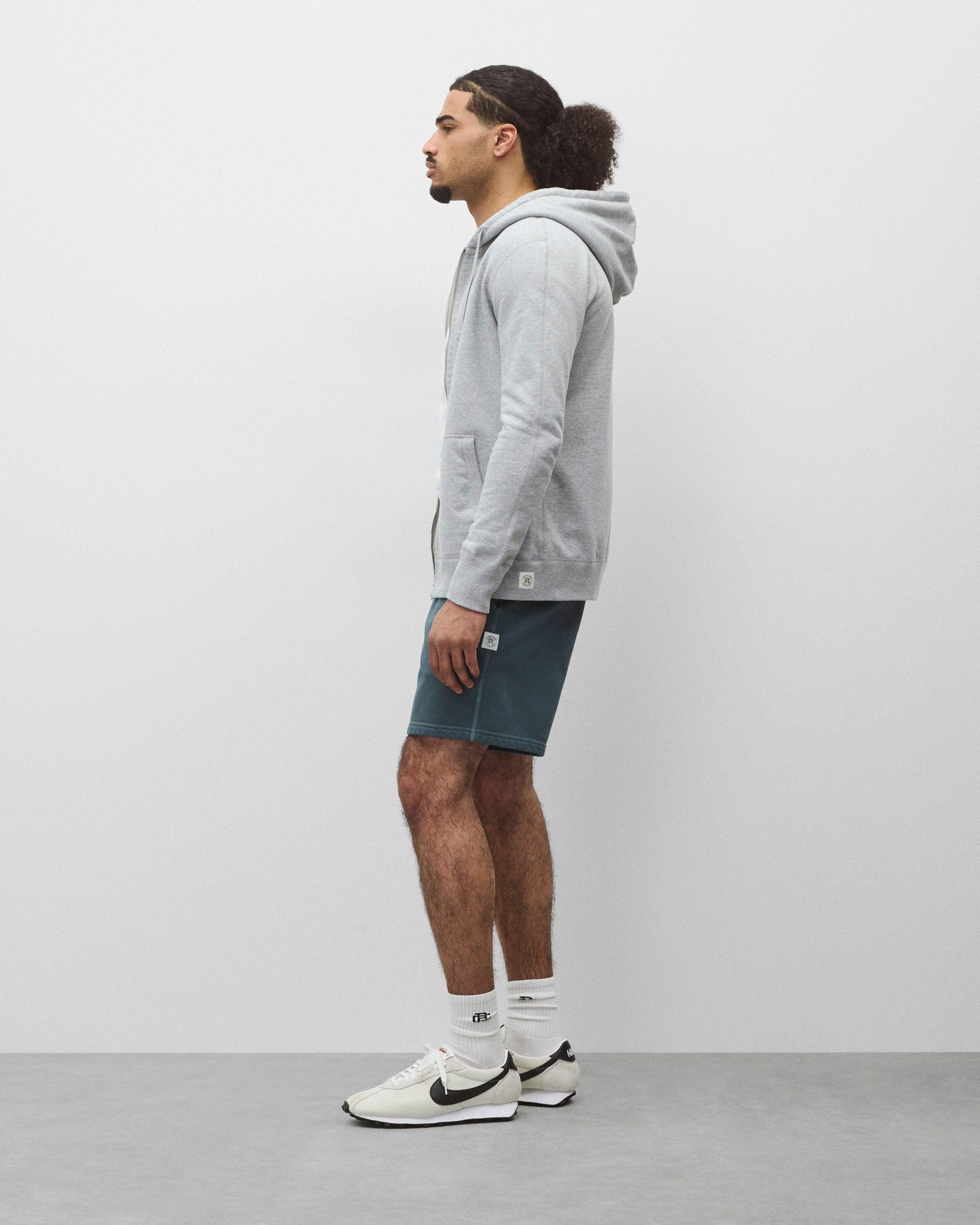 Midweight Terry Slim Zip Hoodie Male Product Image