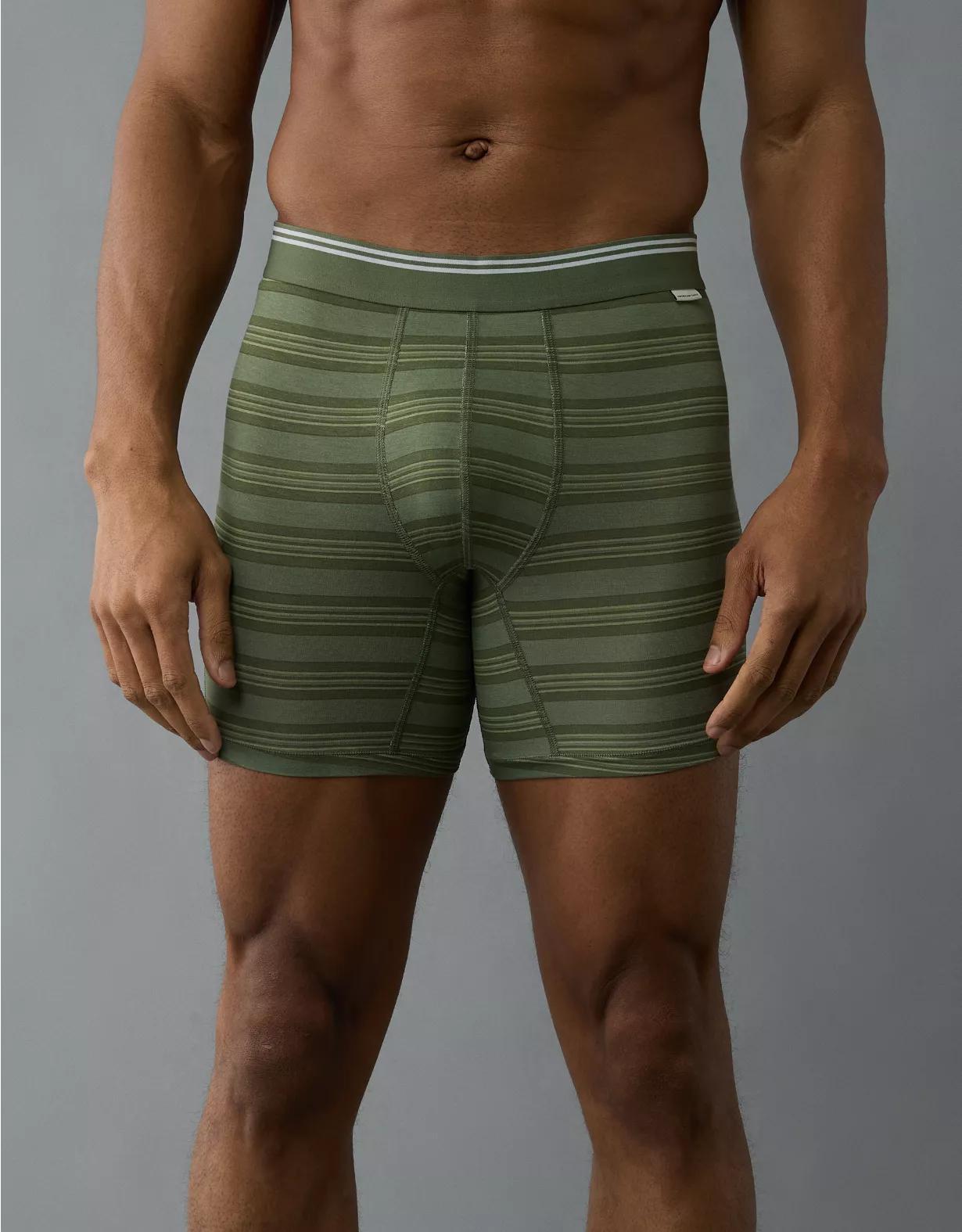 AEO Men's Striped 6" Ultra Soft Boxer Brief Product Image