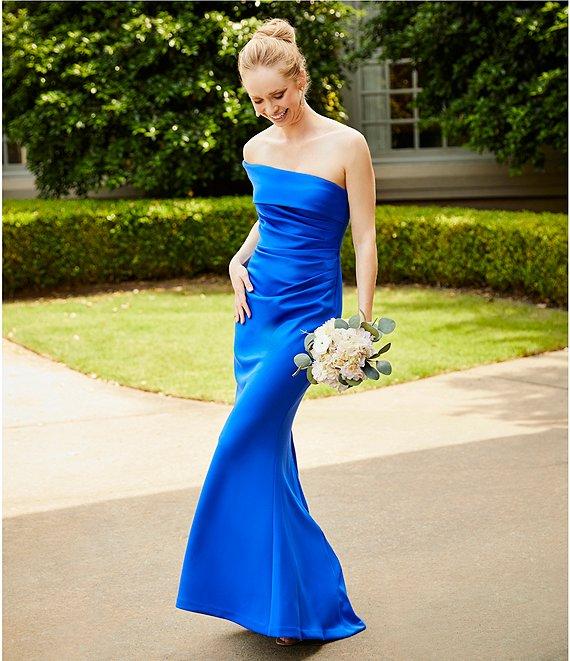 Eliza J Stretch Off-the-Shoulder Sleeveless Gown Product Image
