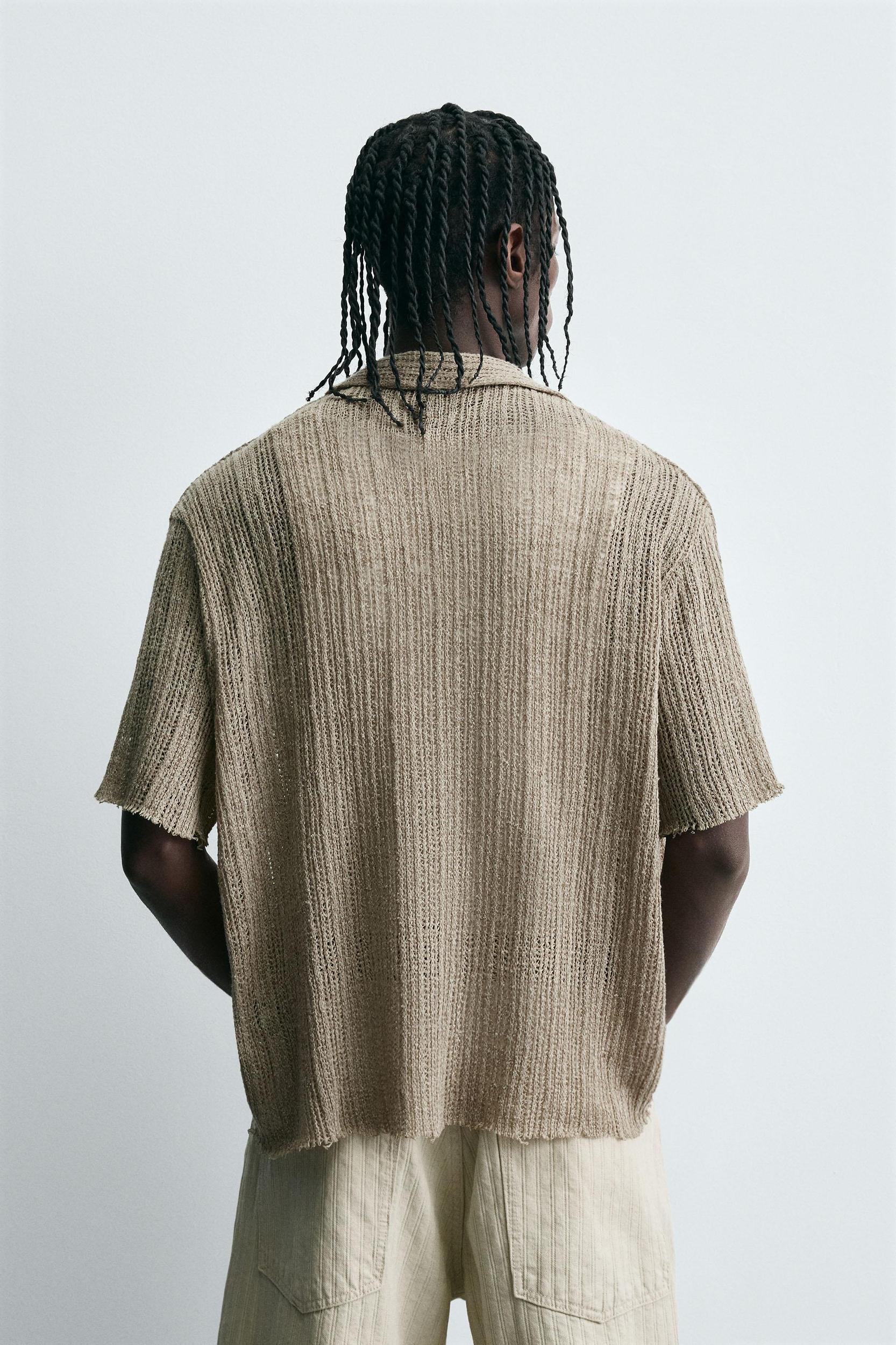 TEXTURED KNIT SHIRT Product Image