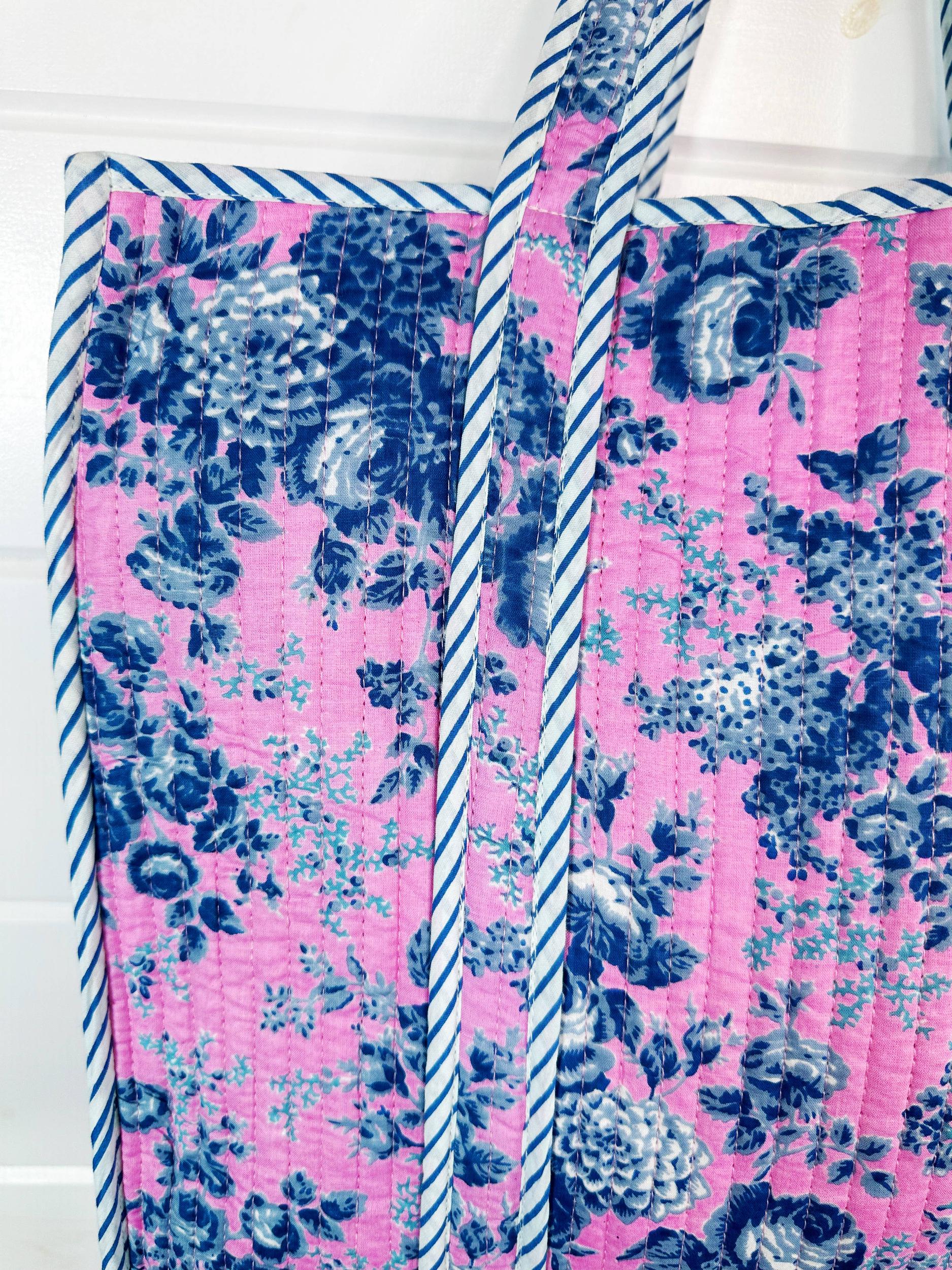 Cottage Floral Quilted Tote Bag Product Image