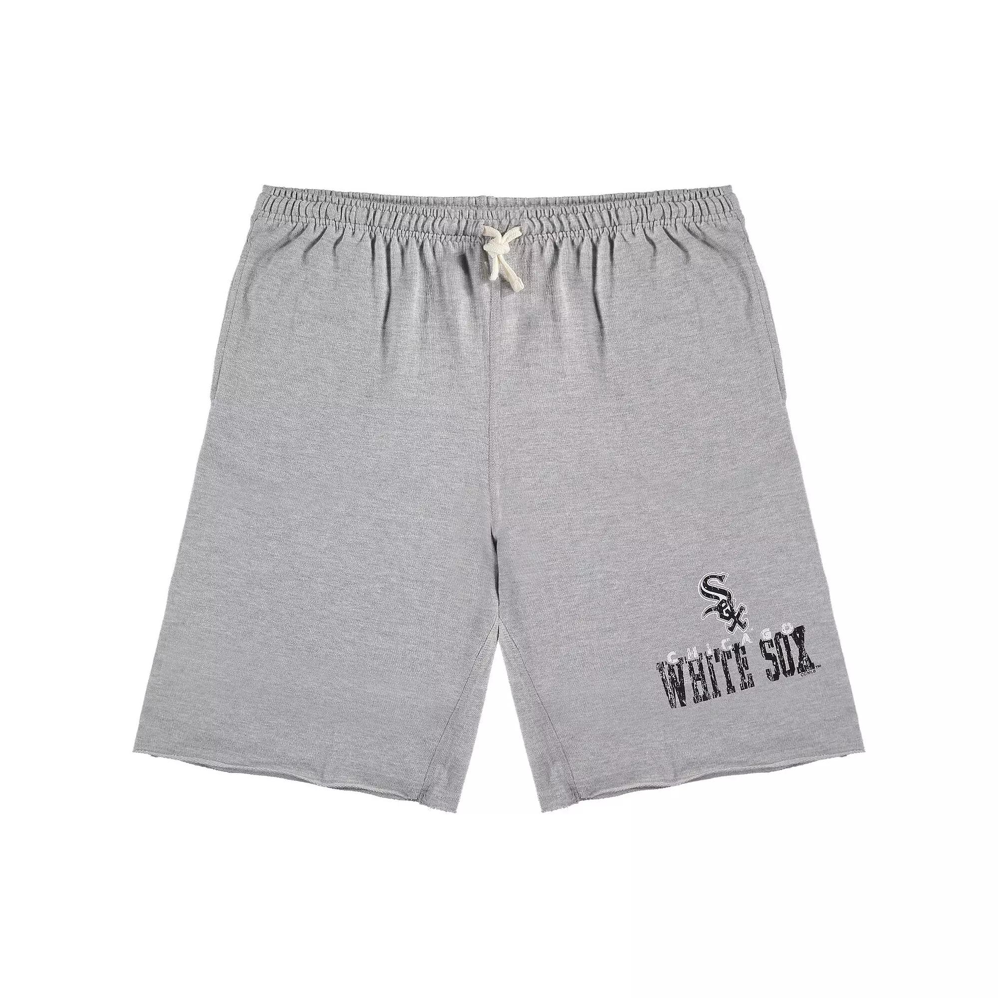Men's Heathered Gray Chicago White Sox Big & Tall French Terry Shorts,  Product Image