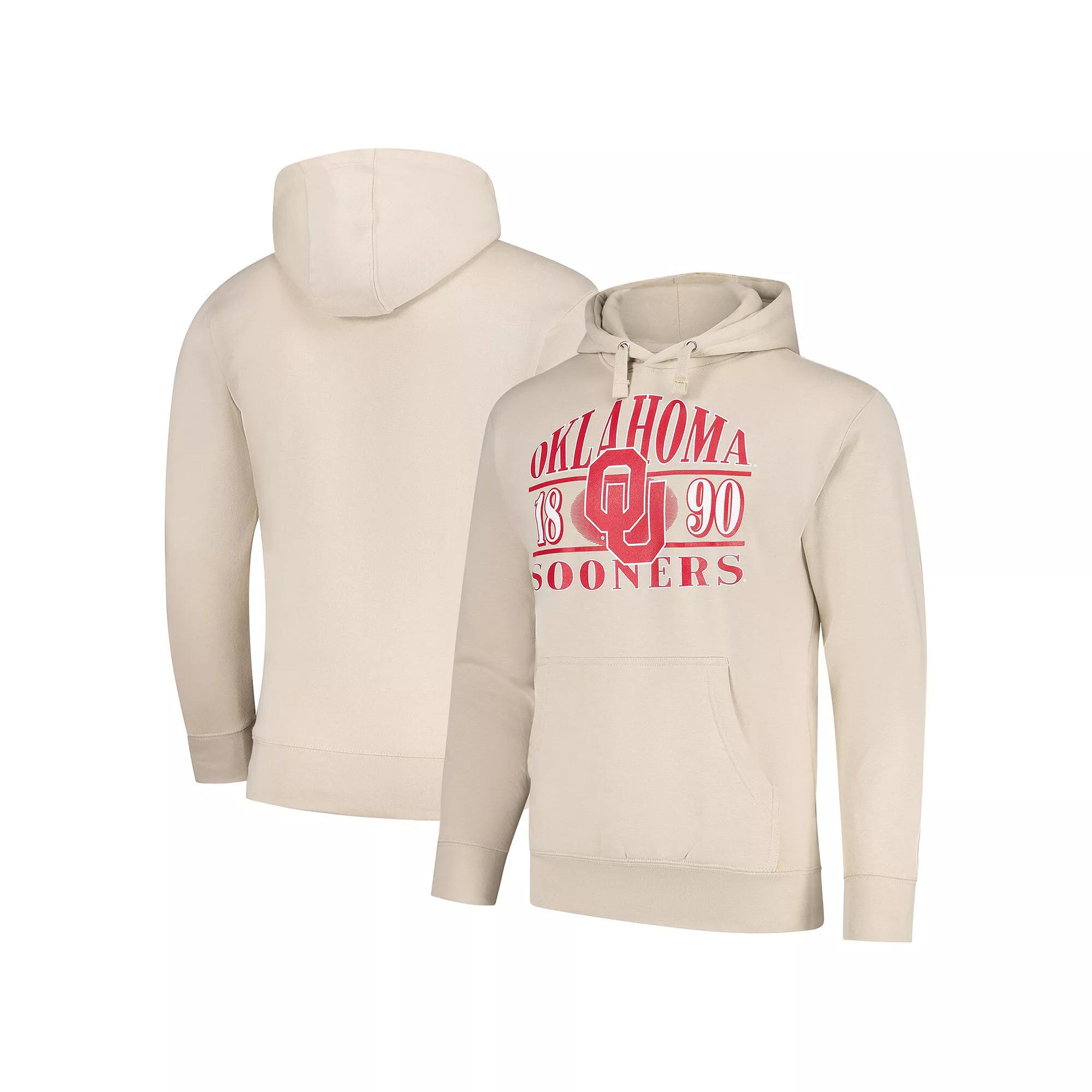 Men's Cream Oklahoma Sooners Upper Arch Letters Pullover Hoodie,  Product Image