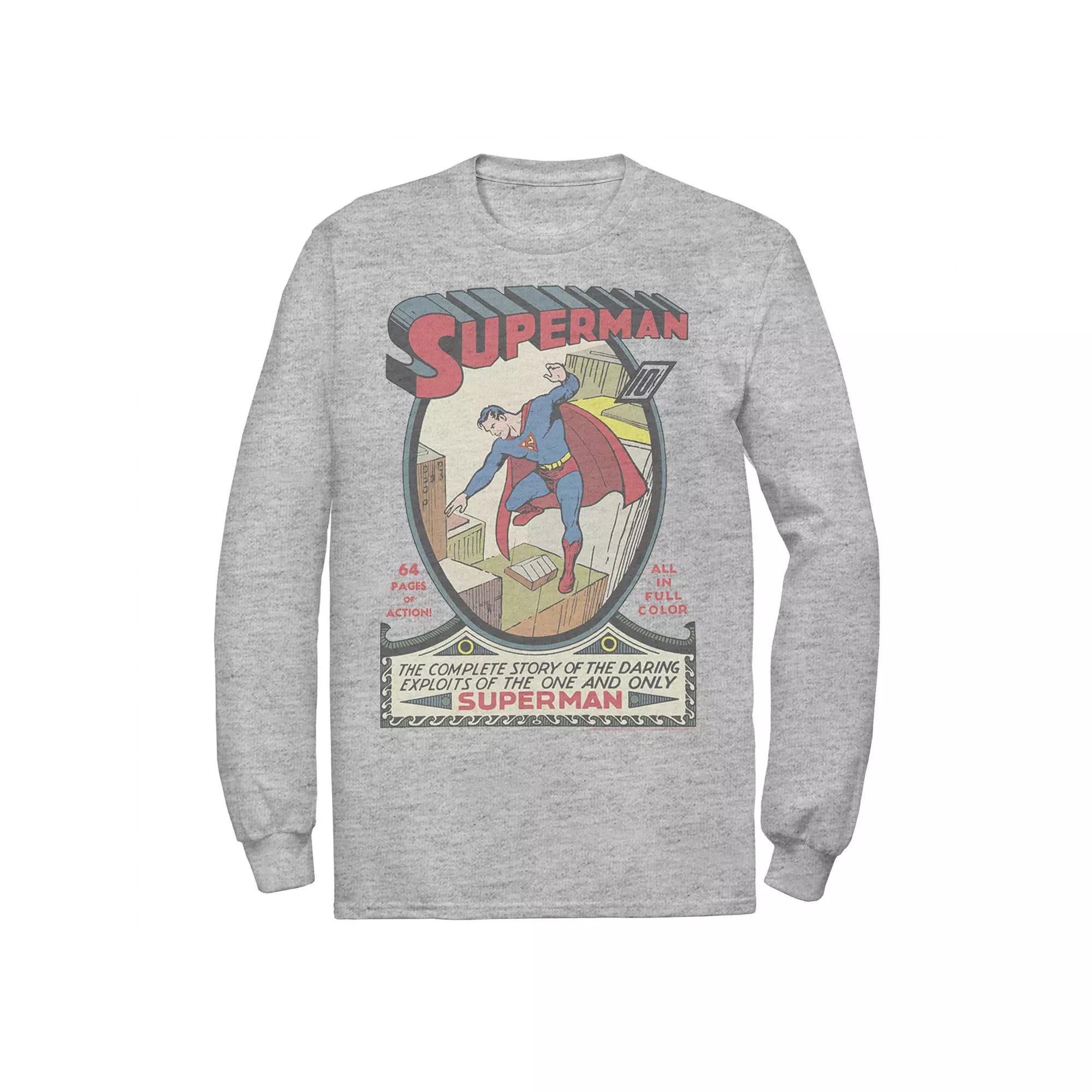 Men's DC Comics Superman 64 Pages Of Action Comic Cover Graphic Tee,  Product Image