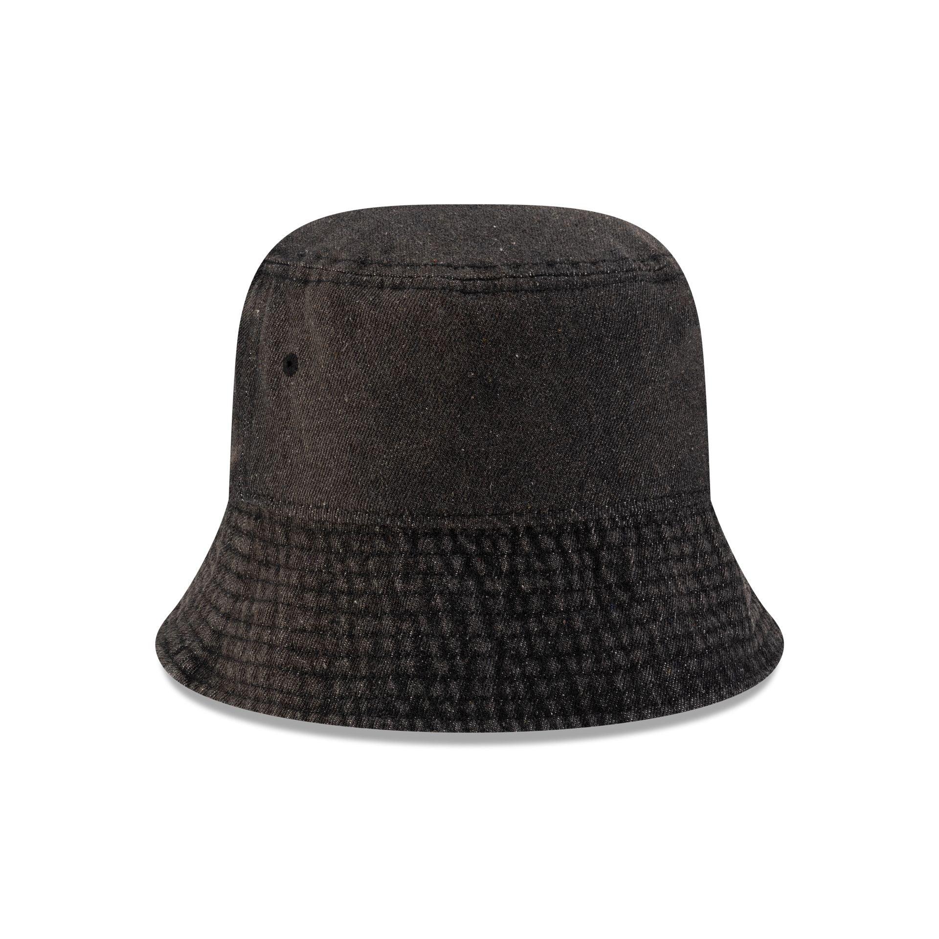 New Era Cap Black Denim Bucket Hat Male Product Image